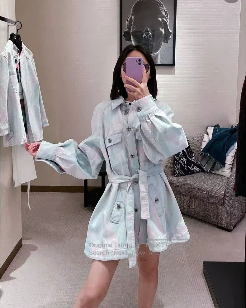 Chanel Chanel Holiday series tie-dyed washed denim jacket Size XS / US 0-2 / IT 36-38 - 8 Thumbnail