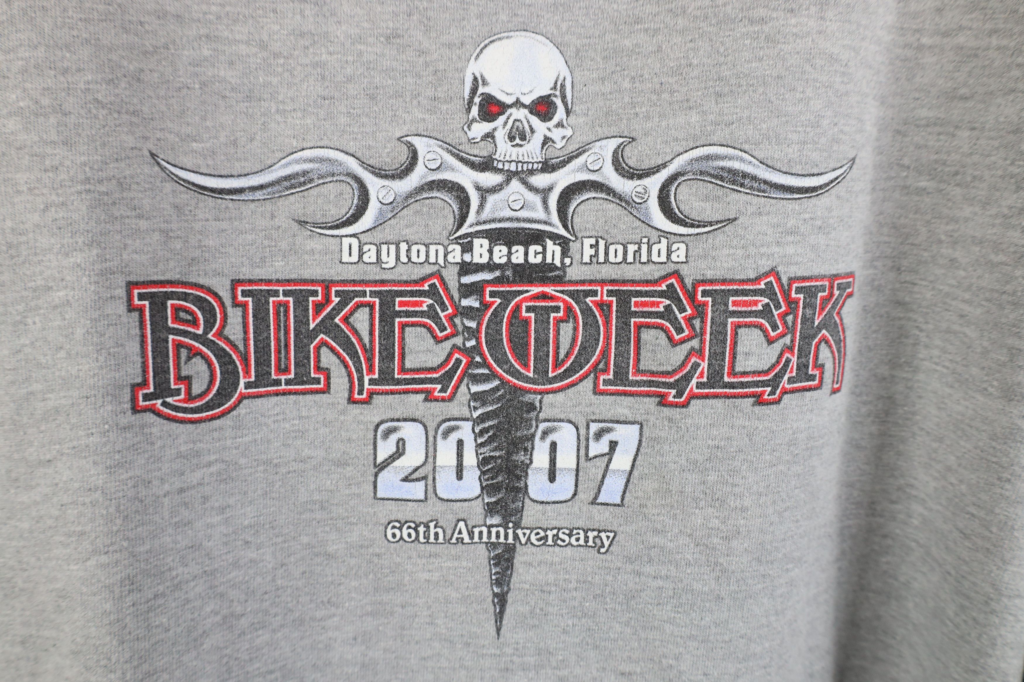 Vintage Vintage Y2K Bike Week Tribal Skull Sword Long Sleeve T-Shirt Size US XXL / EU 58 / 5 - 4 Thumbnail