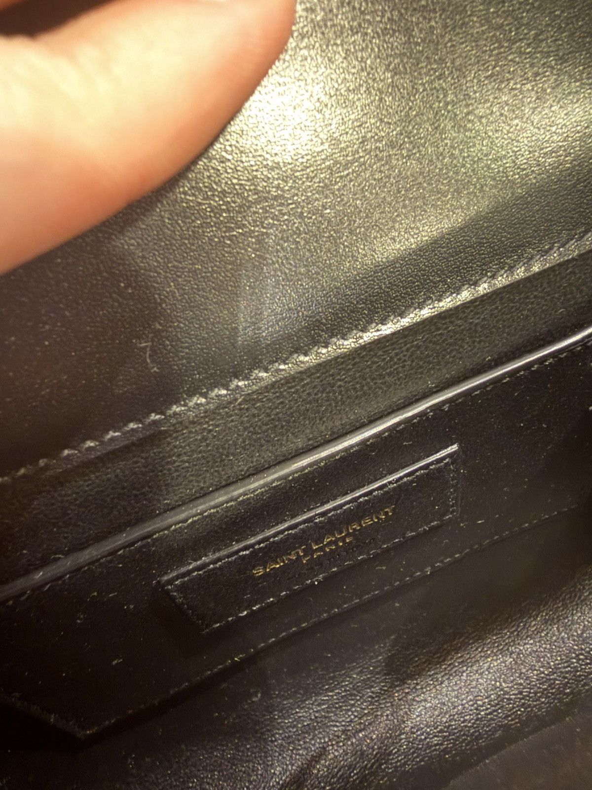 Saint Laurent Paris YSL Manhattan Shoulder Bag in Black Box Leather Mini Size ONE SIZE - 6 Thumbnail