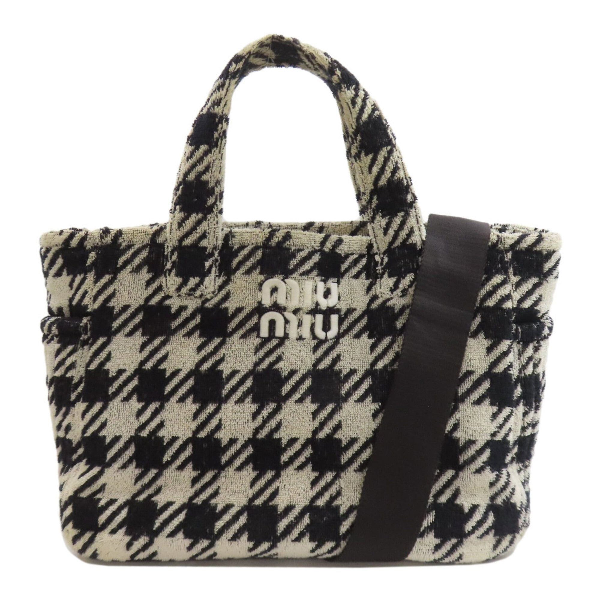 Miu Miu Miu Miu Miu 2-Way Handbag, Terry Cloth, Women's MIUMIU Size ONE SIZE - 1 Thumbnail