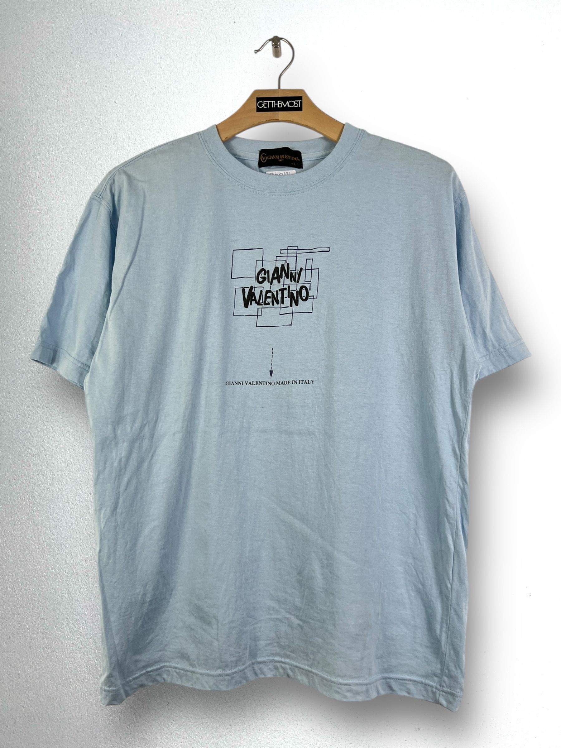 Gianni Valentino × Valentino × Vintage Vintage Gianni Valentino Graphic Tee (L) GTMPT882 Size US L / EU 52-54 / 3 - 1 Thumbnail
