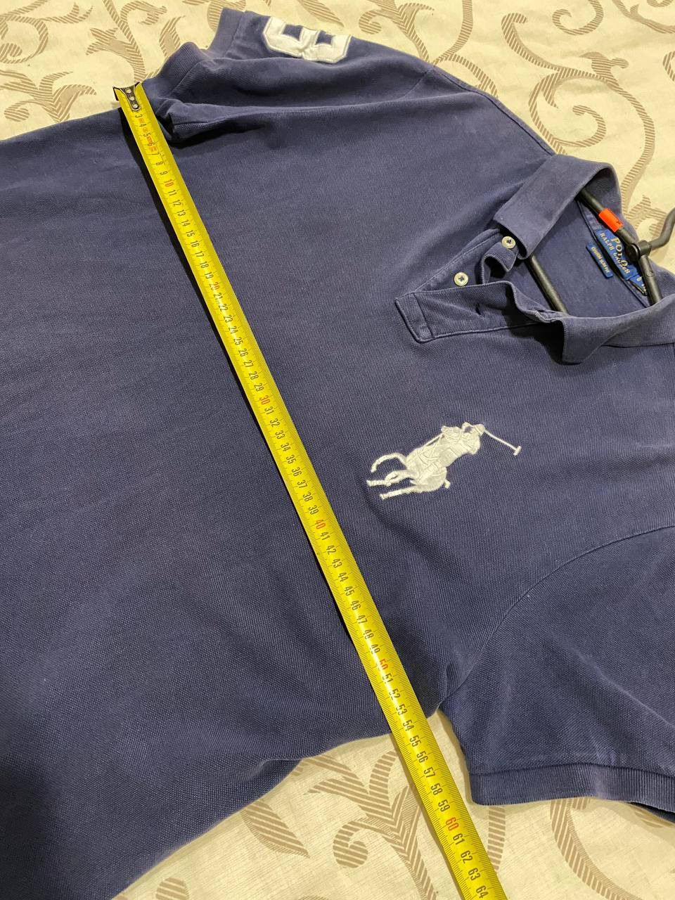 Polo Ralph Lauren Polo Ralph Lauren Big Pony #3 Navy Custom Fit Polo Shirt Size US L / EU 52-54 / 3 - 10 Thumbnail