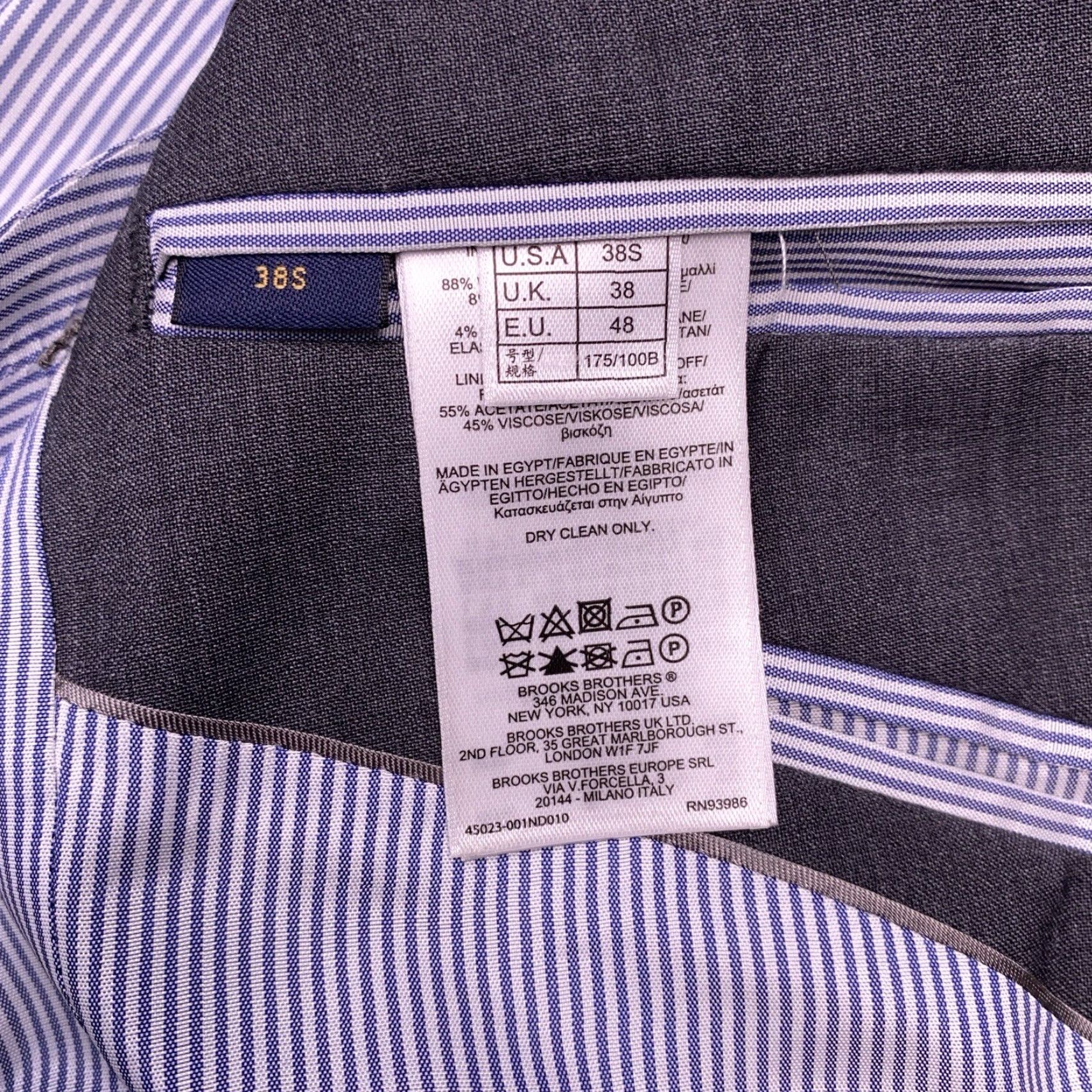Brooks Brothers Brooks Brothers Explorer Regent Fit Blazer 38 Short Gray Wool Stretch New Size US 38 / EU 54 - 6 Thumbnail