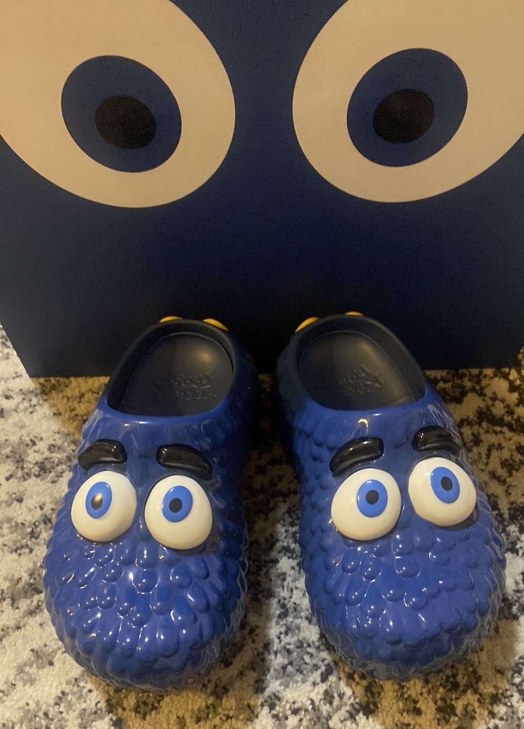 image of Kerwin Frost X Mcdonald's Fry Guy Clog Shoes in Bleu, Men's (Size 6)