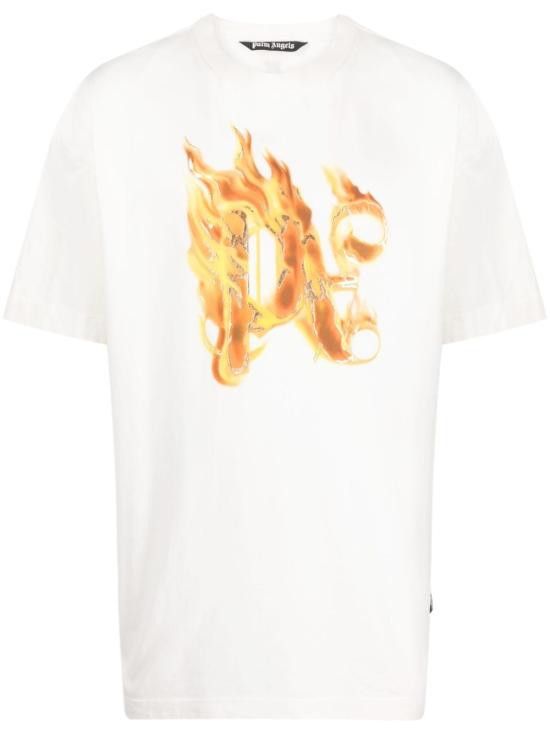 Palm Angels PALM ANGELS Men T-Shirts PMAA072R24JER001 0376 White Size US XL / EU 56 / 4 - 1 Thumbnail