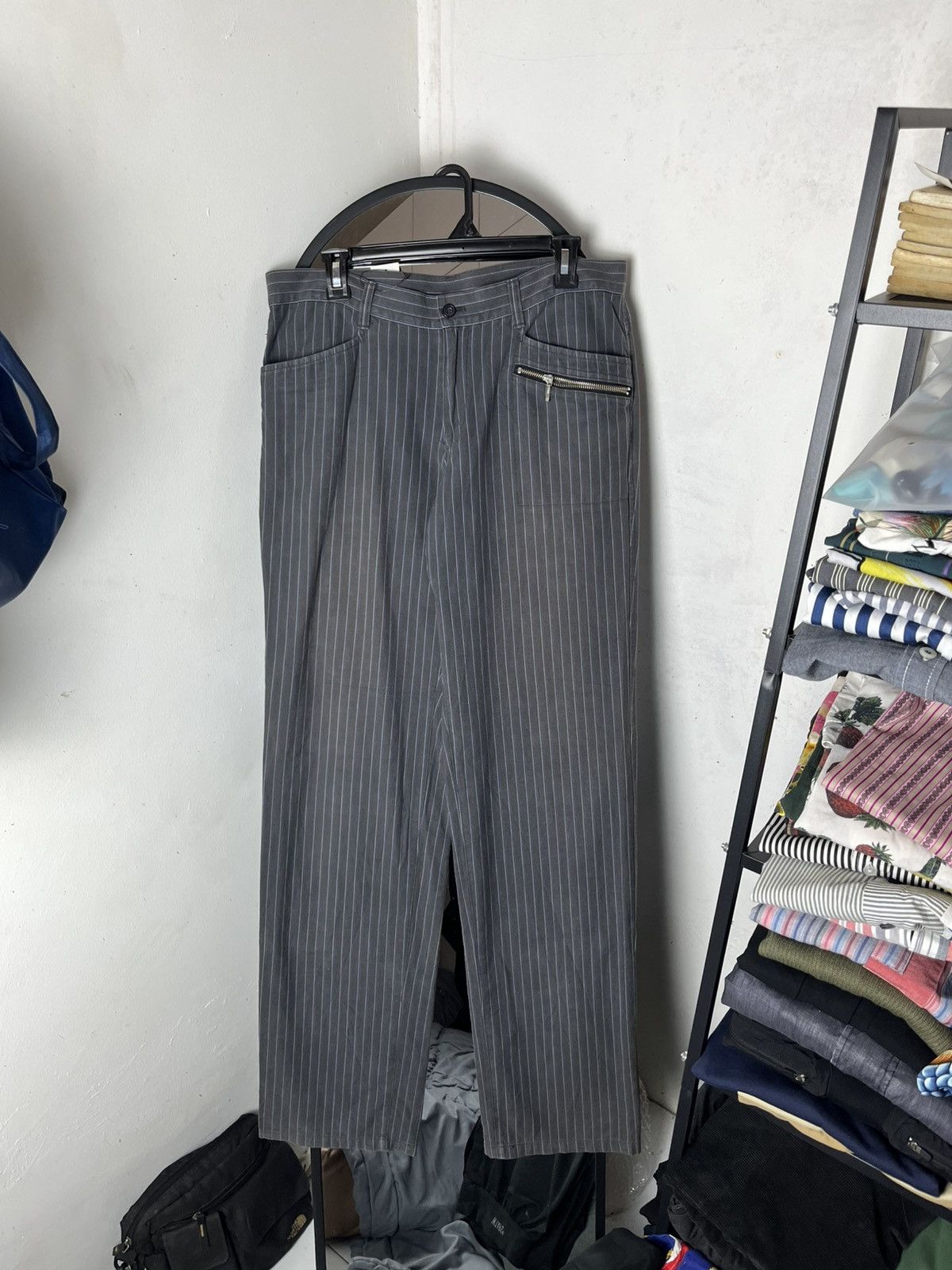 Comme Ca Ism Comme ca ism striped wabash soft jeans /orslow/dior/kapital/ Size US 34 / EU 50 - 1 Thumbnail