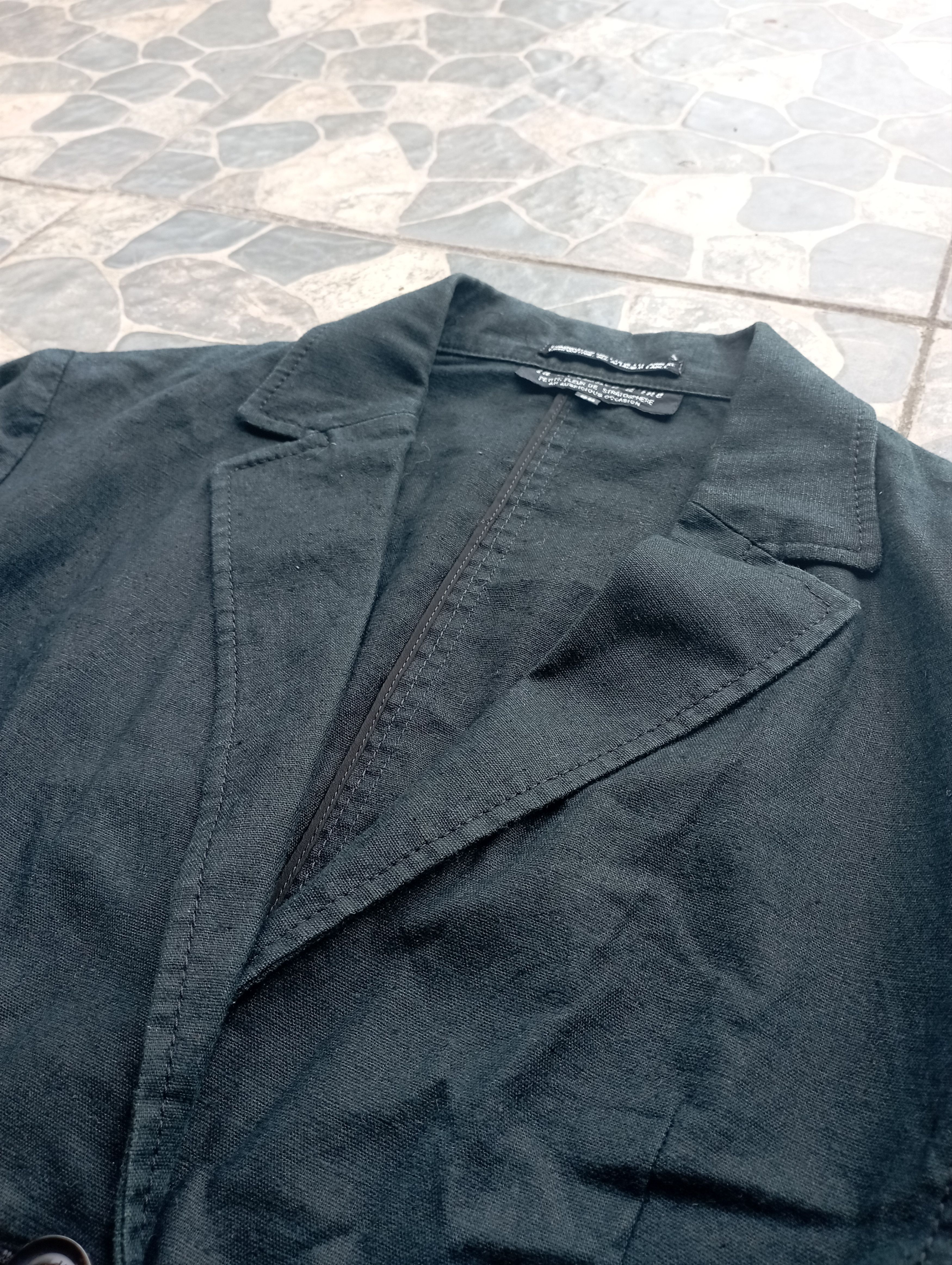 Japanese Brand × Yohji Yamamoto Le Chambre D'Ine by Yohji Yamamoto Black Blazer Size S / US 4 / IT 40 - 3 Thumbnail