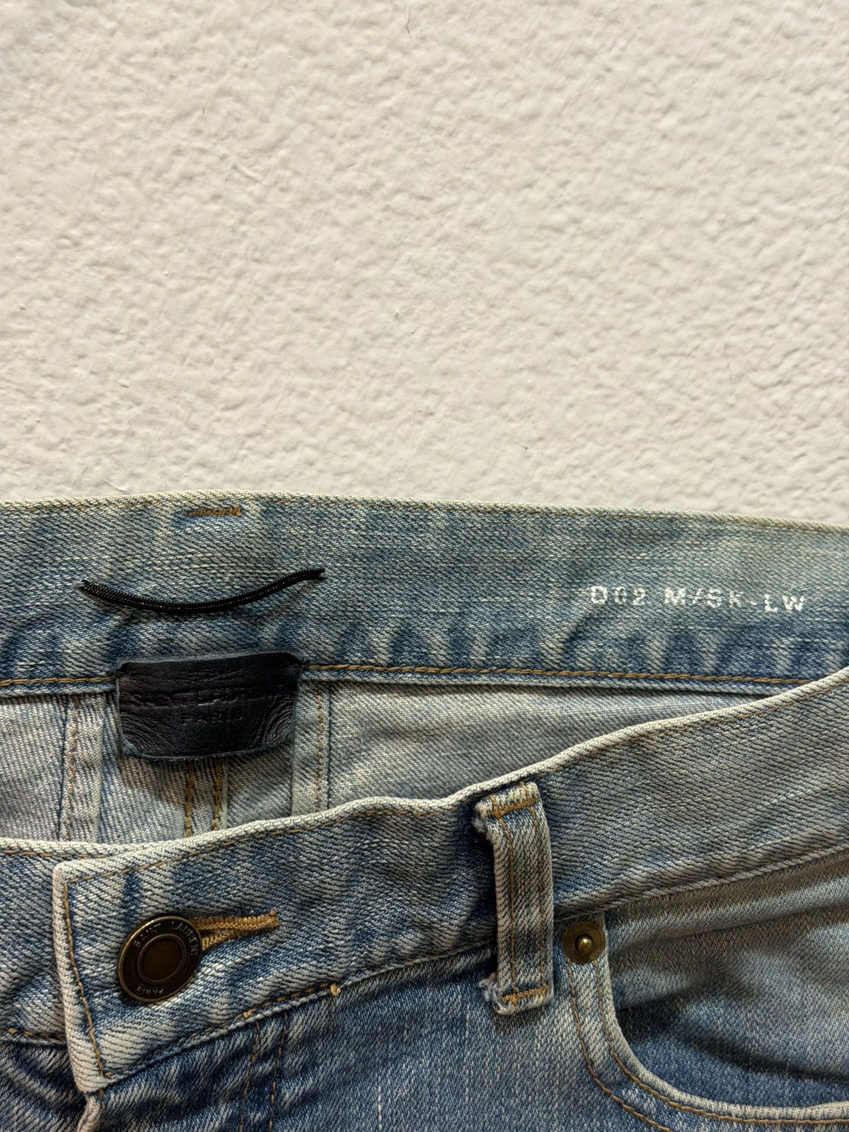 Saint Laurent Paris FW16 Repaired Lightwash D02 Denim Jeans 33 Size US 34 / EU 50 - 6 Thumbnail