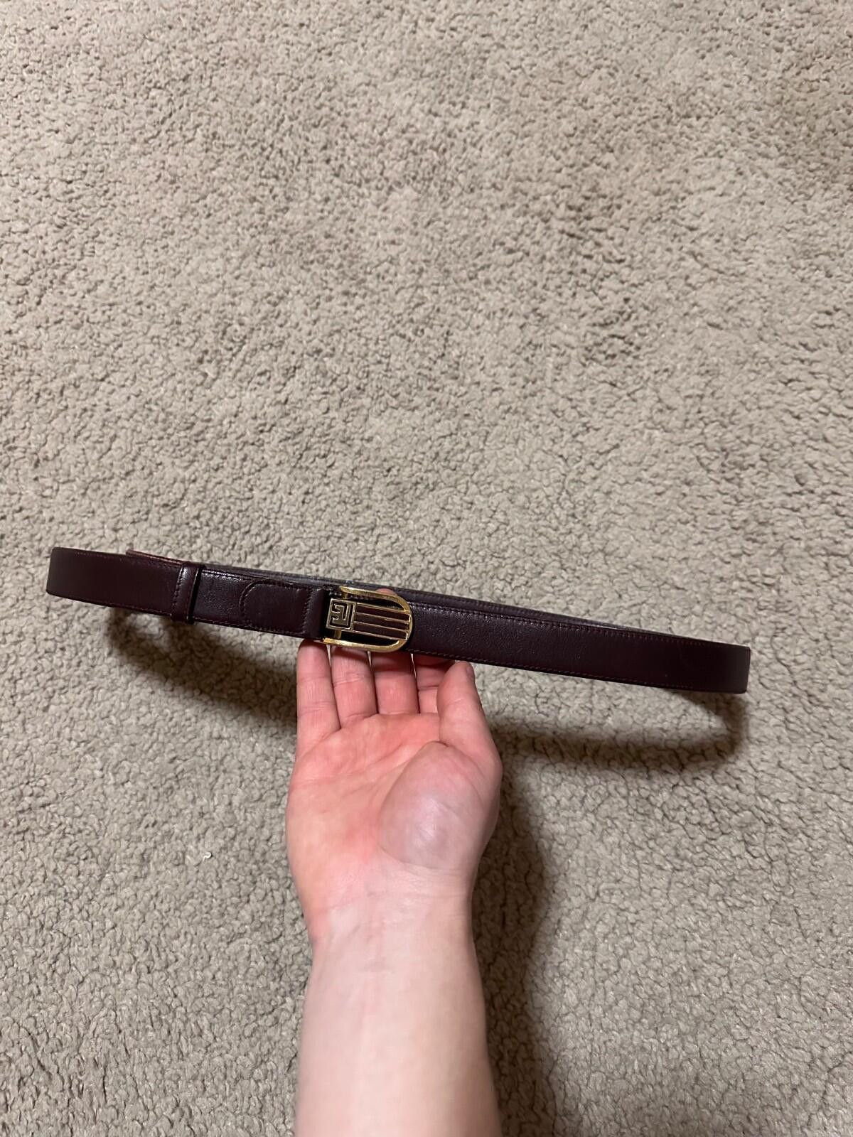 Balmain Vintage Pierre Balmain Brown Leather Belt Sz 95/38 Size ONE SIZE - 4 Thumbnail