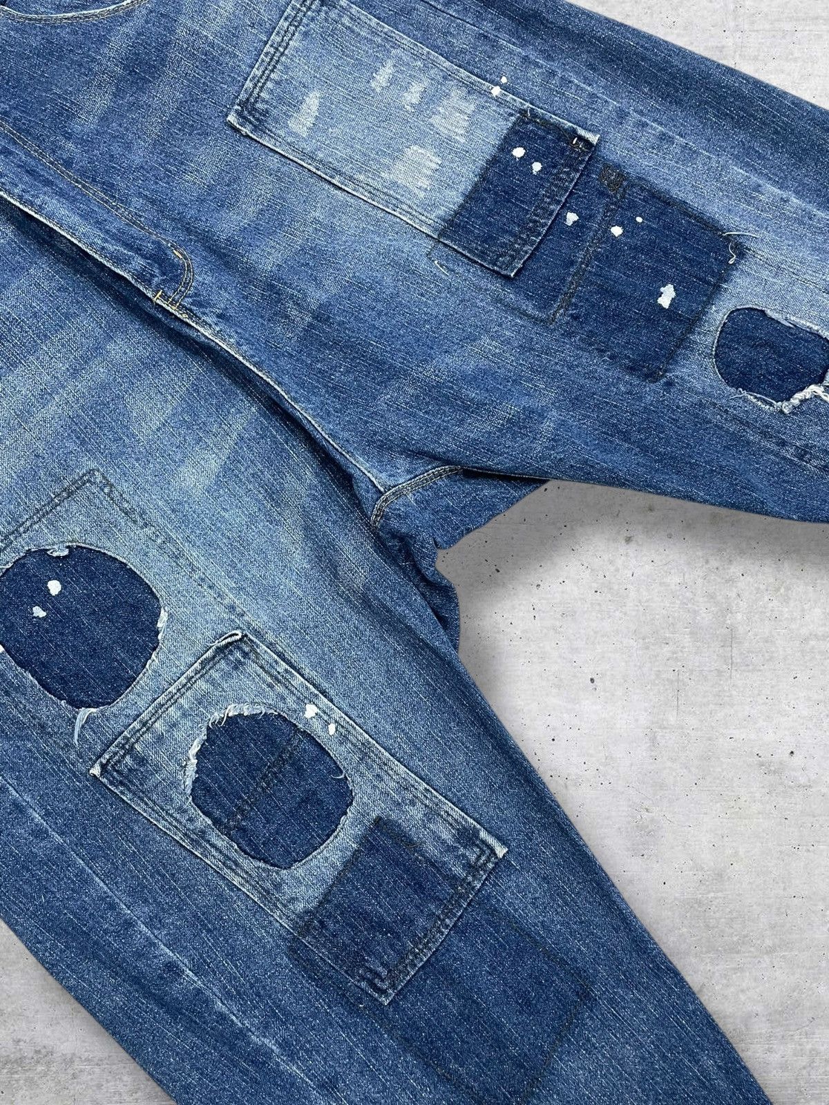 Kapital VINTAGE BIT BLUE 90S OG JAPAN DESIGNER PATCHWORK SHORT DENIM Size US 30 / EU 46 - 5 Thumbnail