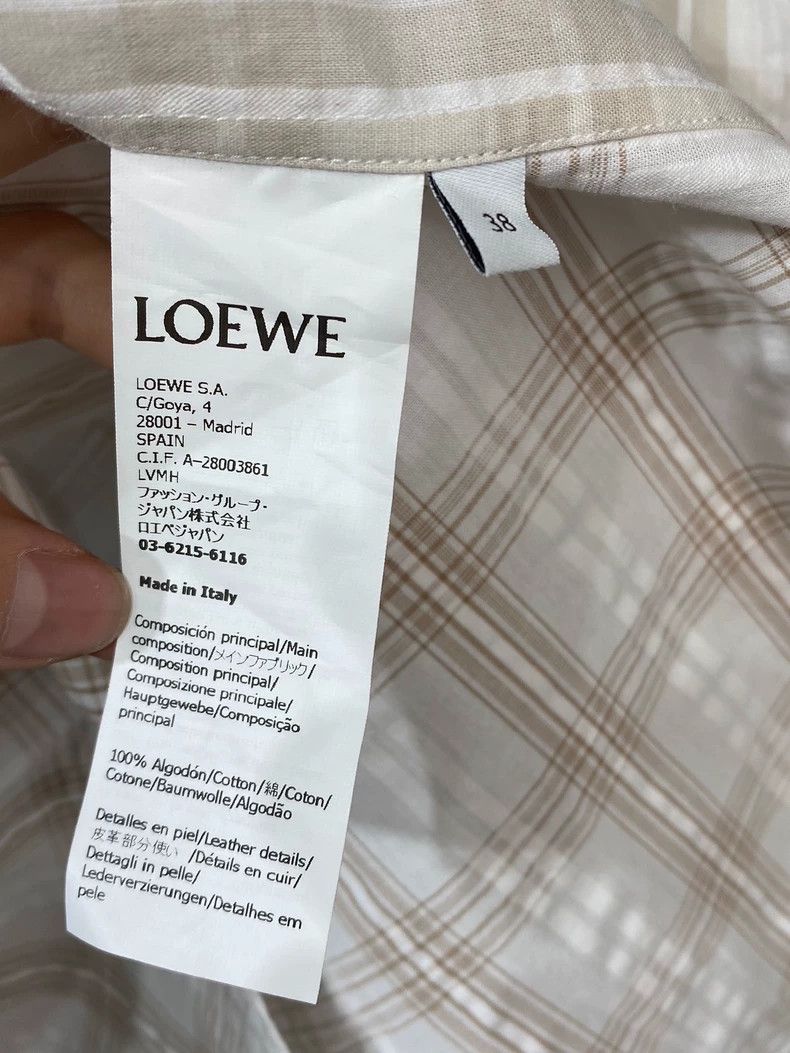 Loewe LOEWE Long-sleeved shirt, patchwork plaid Size M / US 6-8 / IT 42-44 - 4 Thumbnail