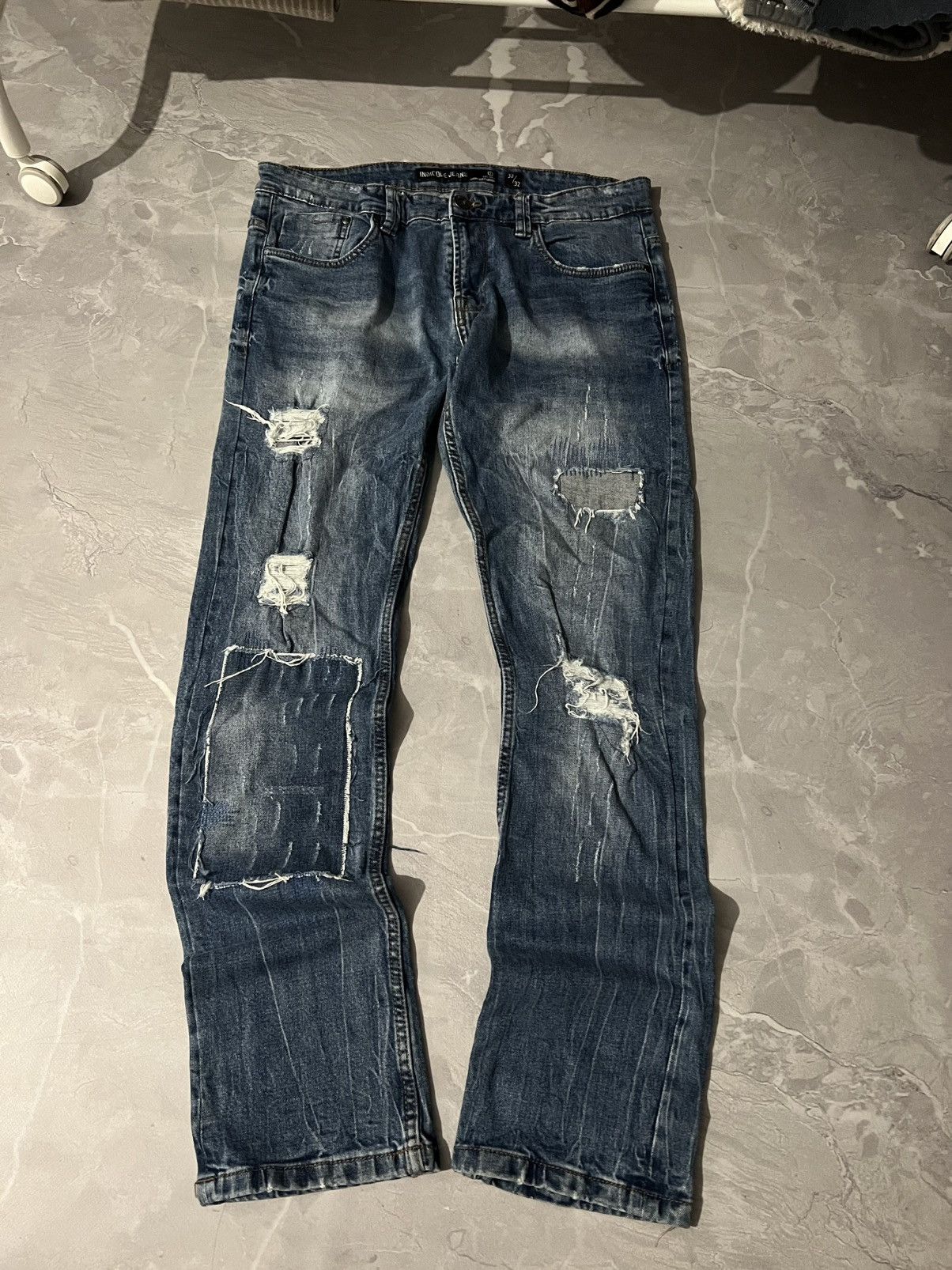 Distressed Japanese Vibe Skinny Jean — Number Nine Style 90