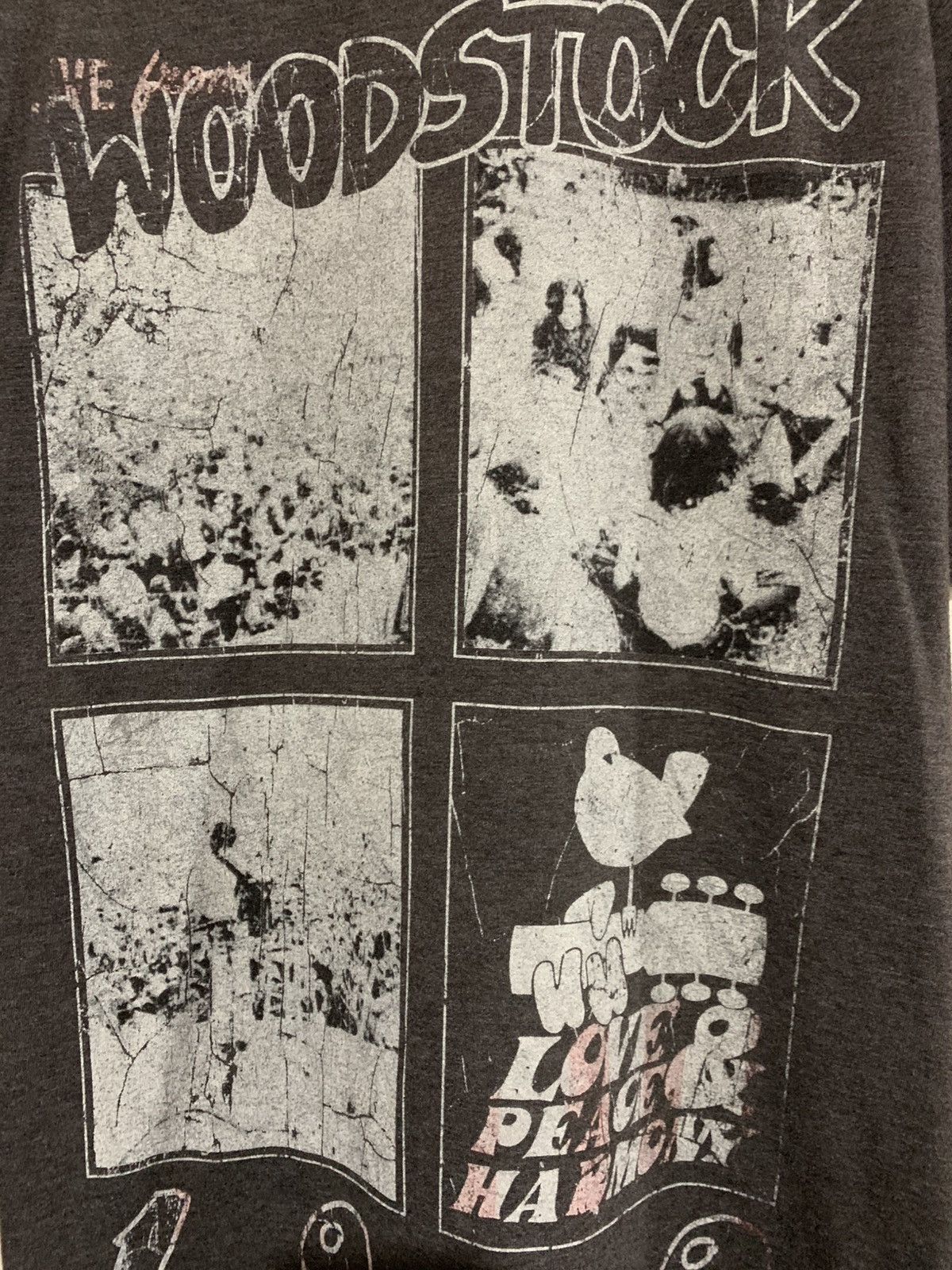 Band Tees Vintage Woodstock love peace and harmony shirt Size US L / EU 52-54 / 3 - 3 Thumbnail