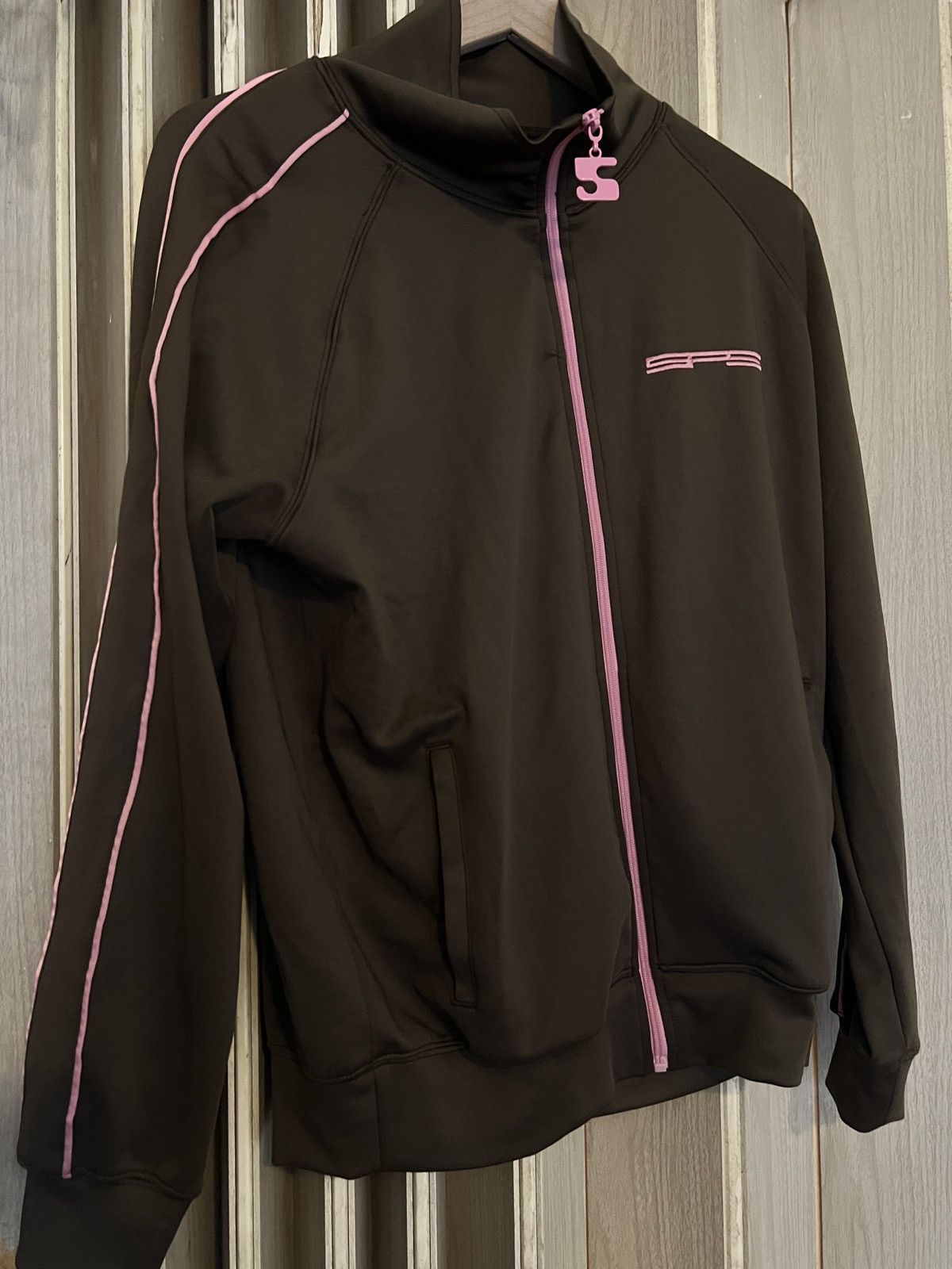 Sp5der SP5DER worldwide G550 TRACK JACKET "BROWN/PINK" Size US M / EU 48-50 / 2 - 3 Thumbnail