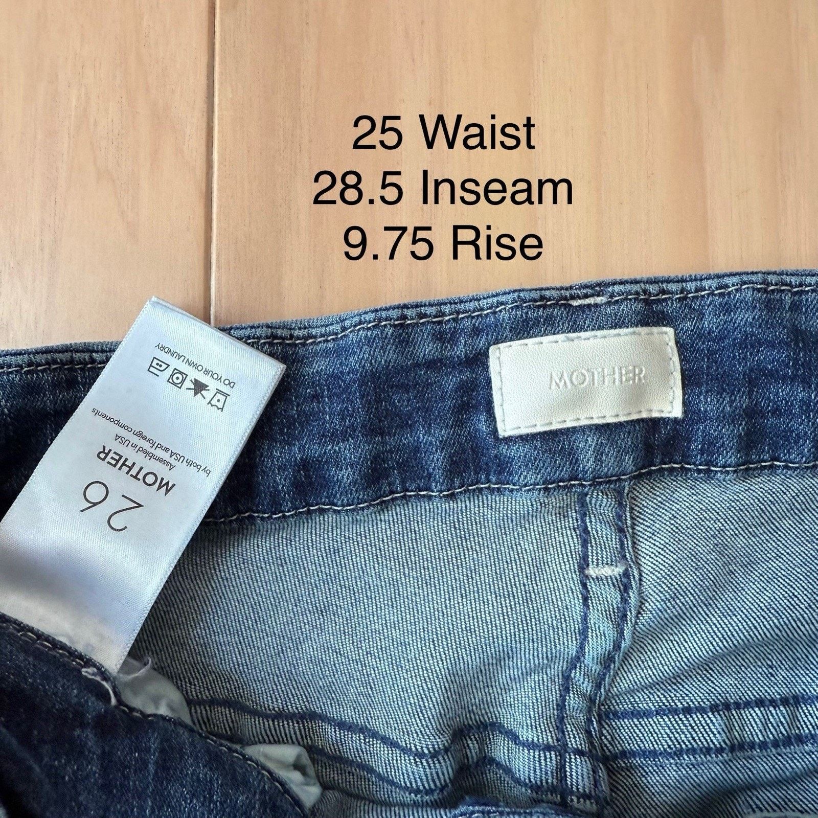 MOTHER Mother Looker Jeans Women's 25 Blue High Waisted Medium Wash Size 25" / US 0 / IT 36 - 5 Thumbnail