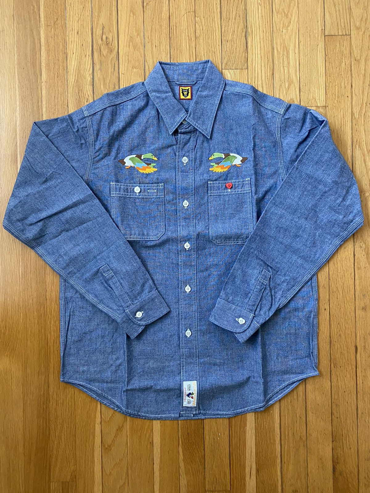 image of Human Made Chambray Shirt in Denim, Men's (Size Medium)