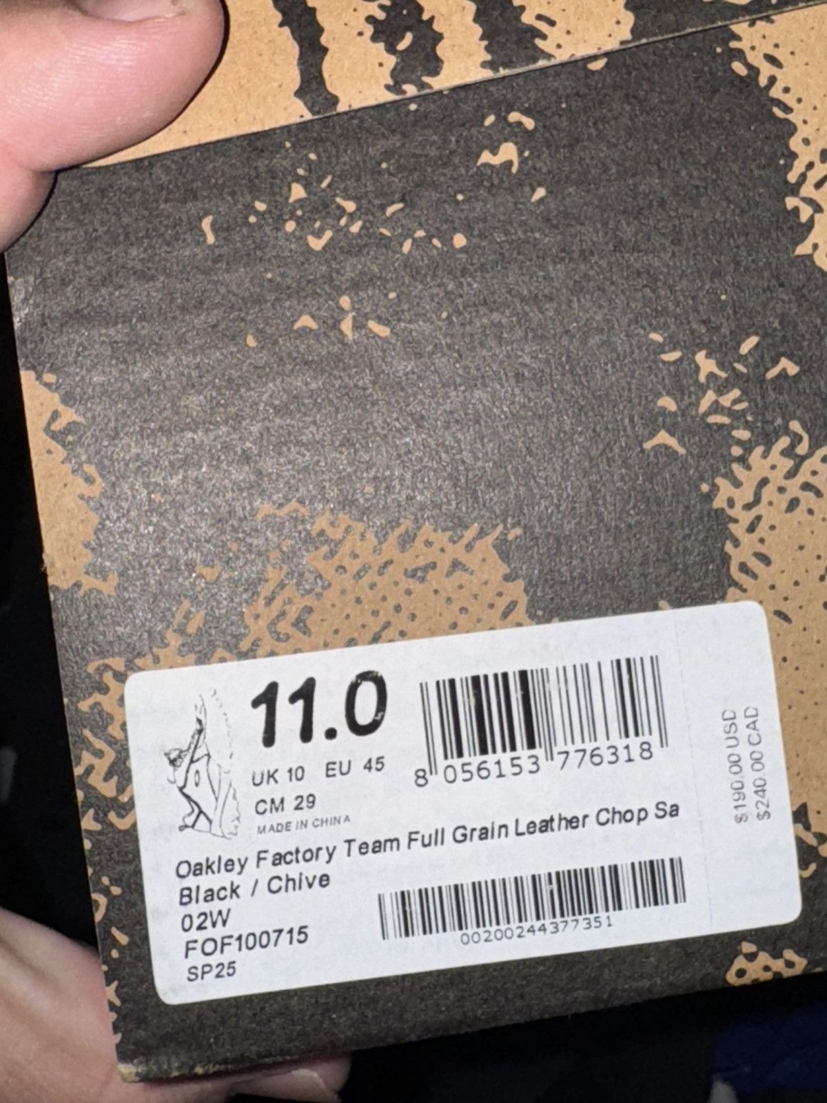 Brain Dead × Oakley Full Grain Leather Chop Saw Size US 11 / EU 44 - 3 Thumbnail