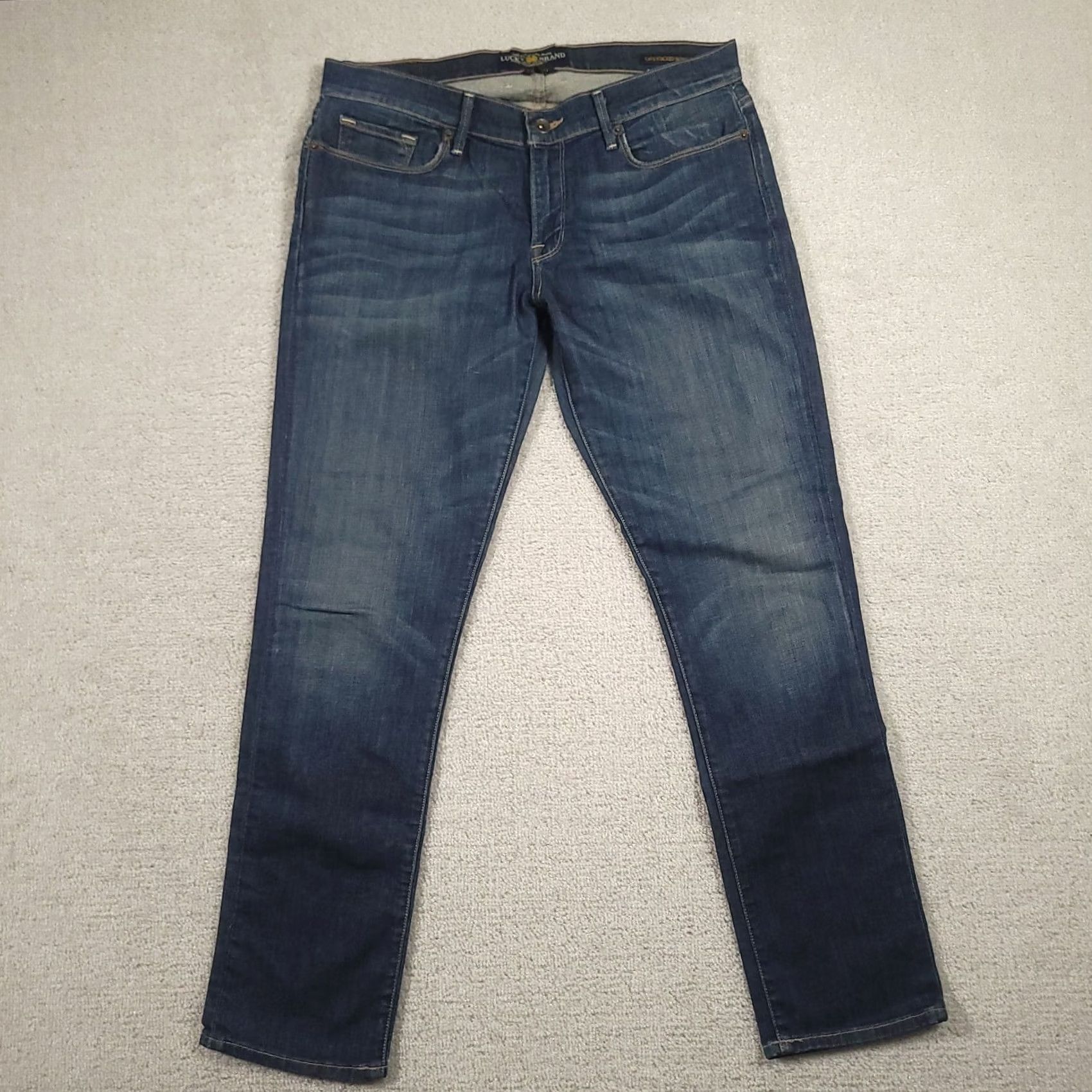 Lucky Brand Lucky Brand Cate Stacked Skinny Jeans Size 12/31 Medium Wash Denim Jeans Womens Slim Stretch 5-Pocket Inseam 30 in Blue Size 34" / US 12 / IT 48 - 2 Thumbnail