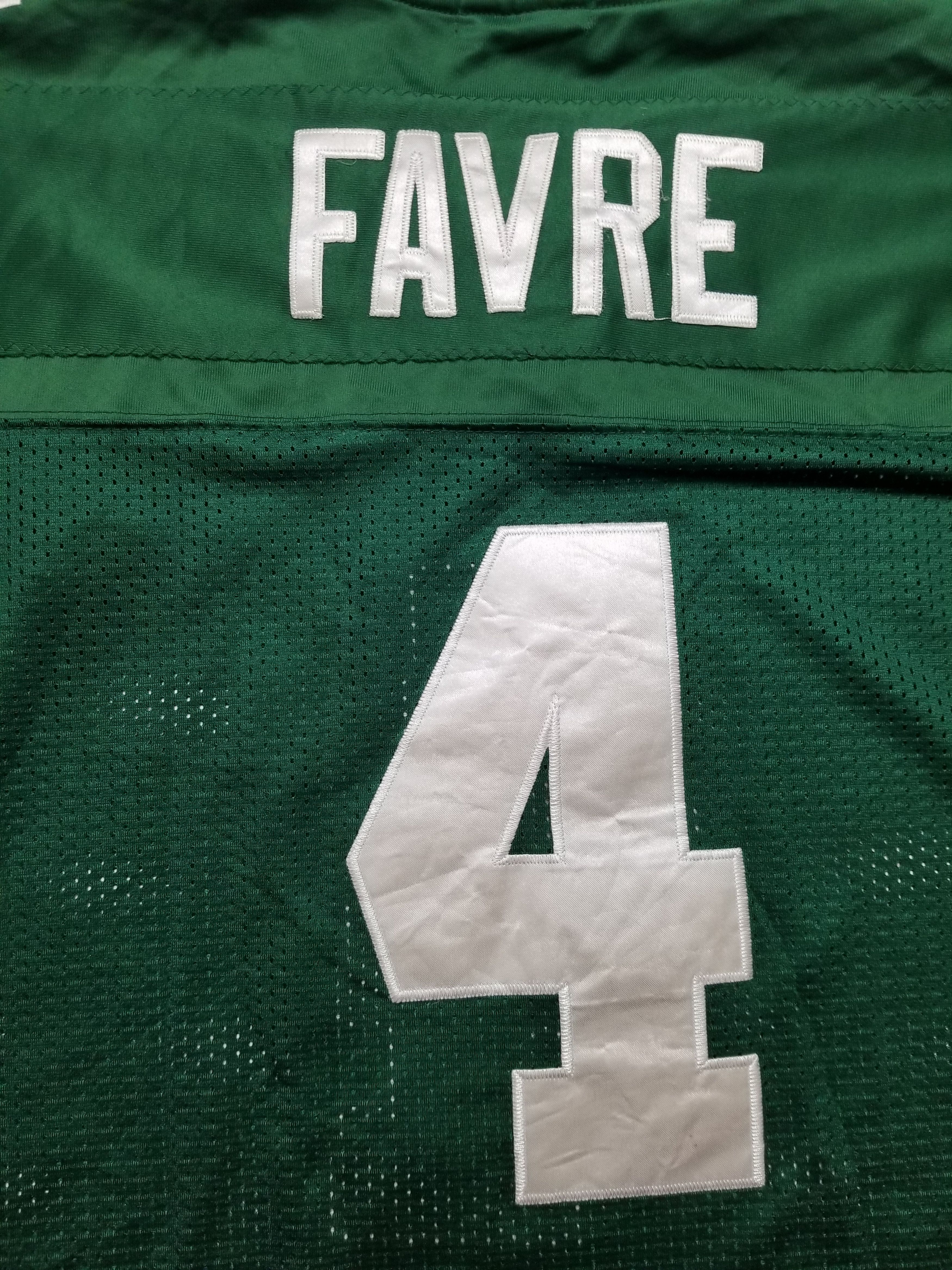 Mitchell & Ness NFL Packers 4 Brett Favre Throwback Jersey 75th Anniv. Patch Size US L / EU 52-54 / 3 - 6 Thumbnail