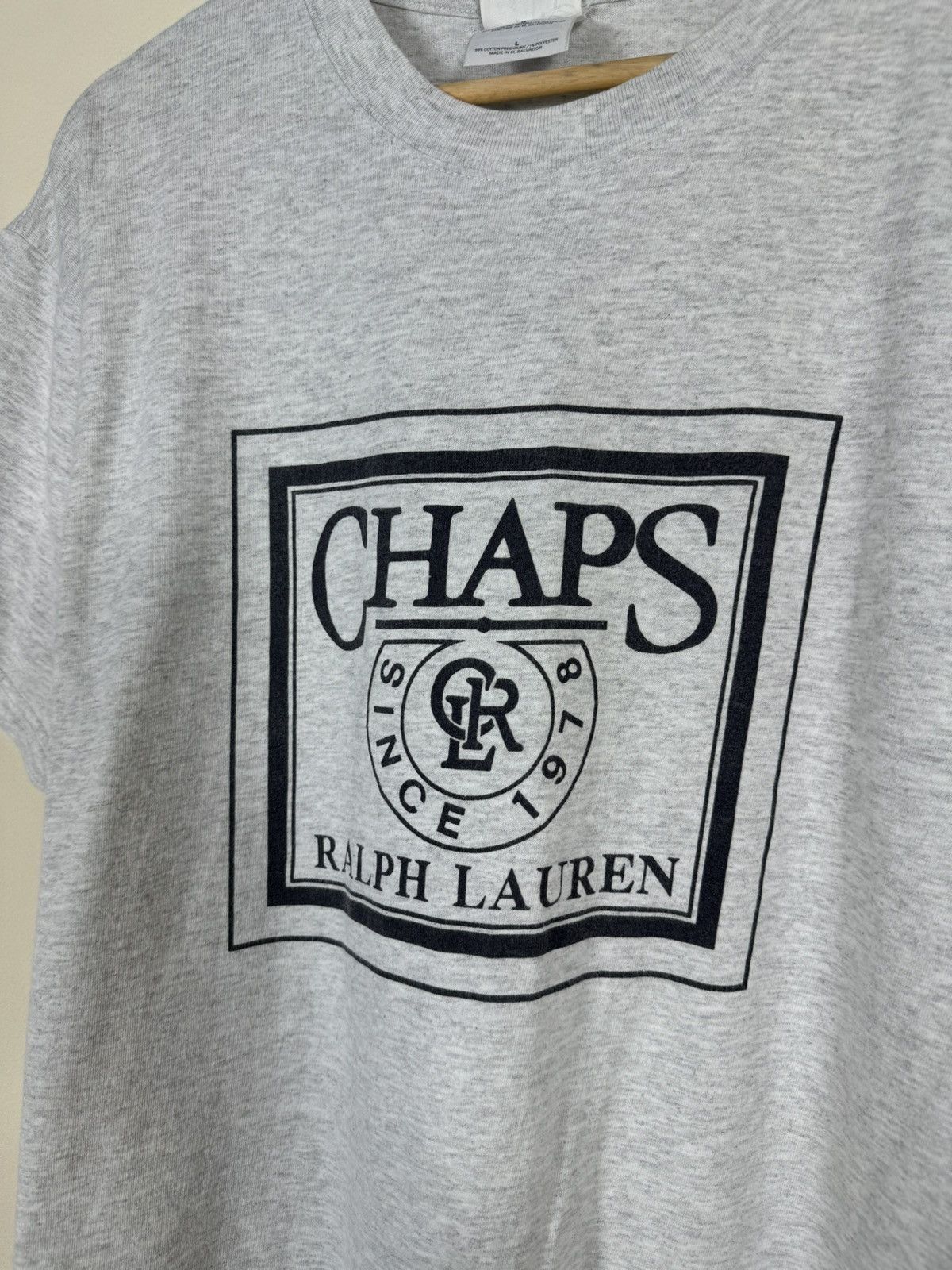 Polo Ralph Lauren × Ralph Lauren × Vintage Vintage Chaps Polo Ralph Lauren big logo tee Size US L / EU 52-54 / 3 - 2 Thumbnail
