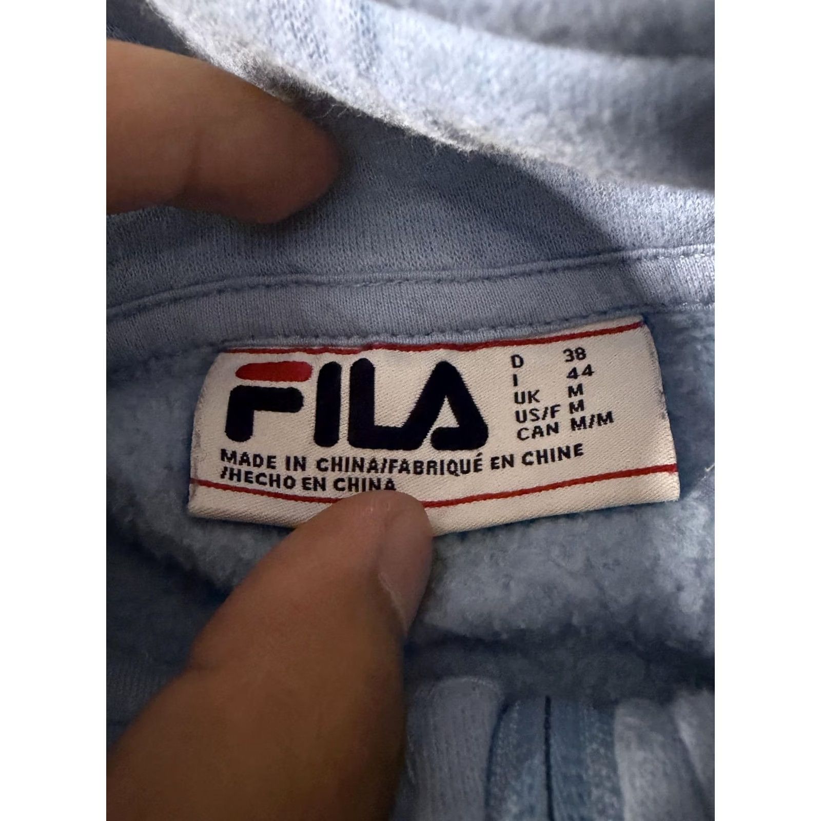 Fila FILA Sweatshirt Women Medium Black Colorblock Fleece Pullover Logo Sleeve Zip Long Size M / US 6-8 / IT 42-44 - 6 Thumbnail
