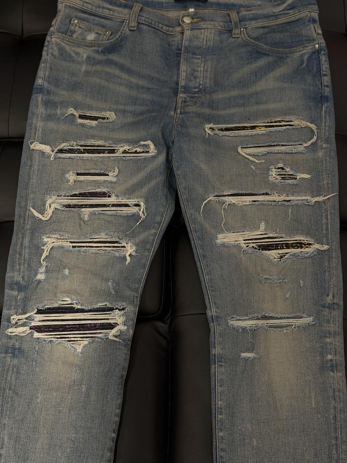 Amiri Size 36 - Amiri Blue Color Patch Jeans 100% Authentic Size US 36 / EU 52 - 3 Thumbnail