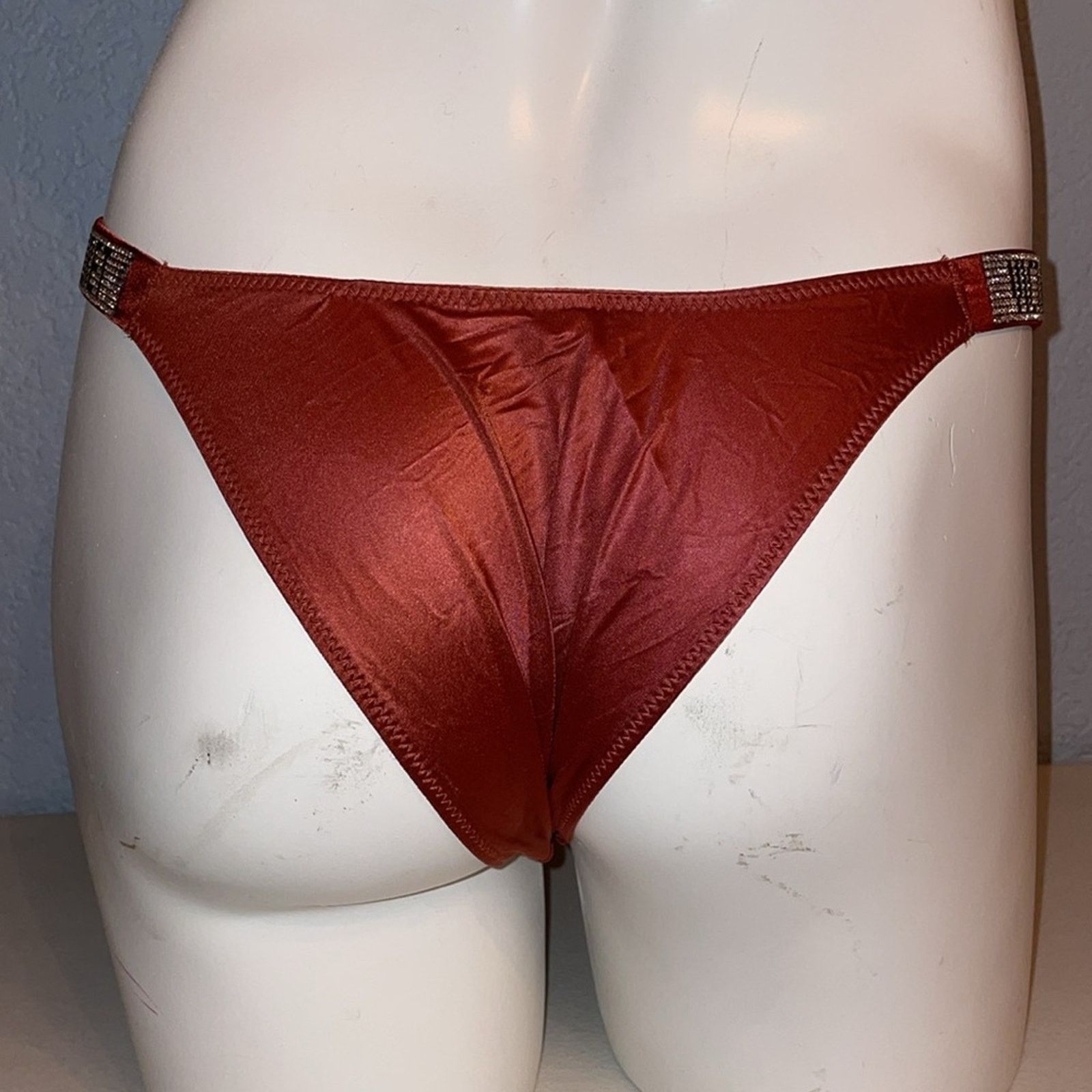 Victoria's Secret VS VERY SEXY Shine Strap Brazilian Panty Satin Bling Size ONE SIZE - 11 Thumbnail