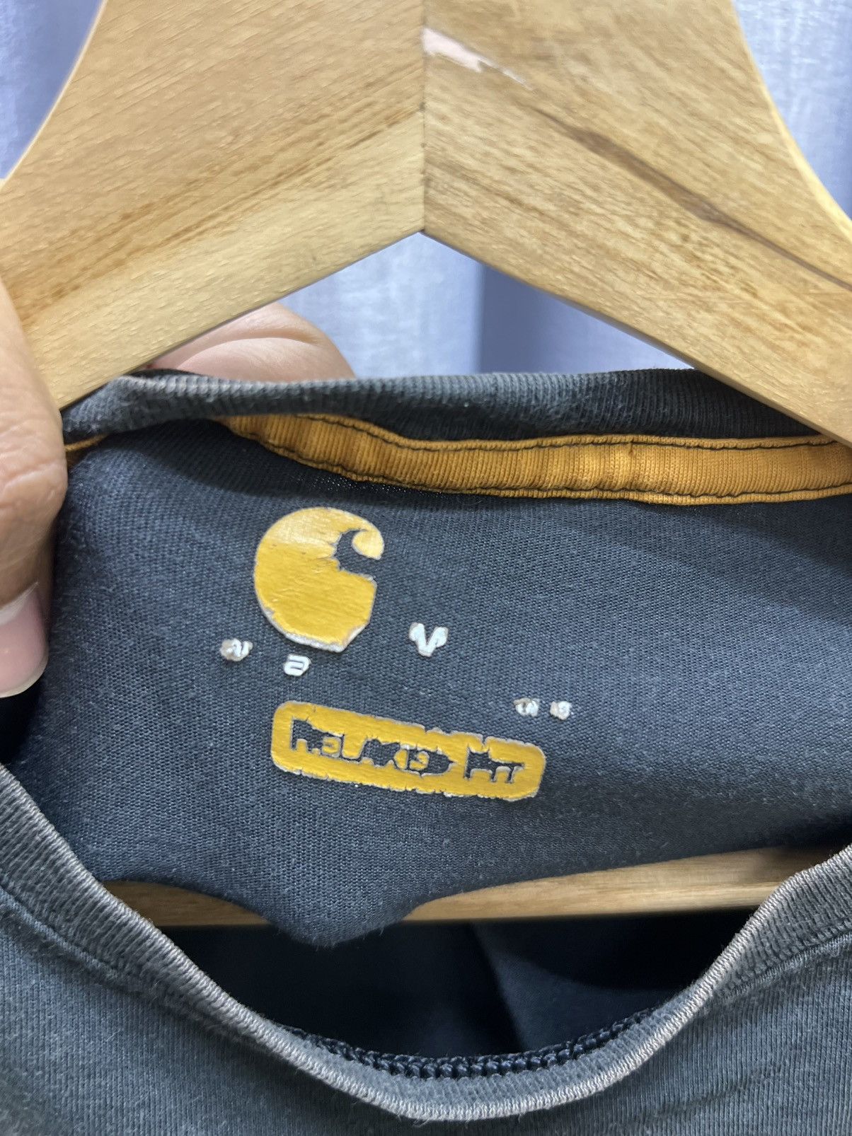 Carhartt Y2K Thrashed Faded Carhartt Pocket Tee Size US L / EU 52-54 / 3 - 5 Thumbnail