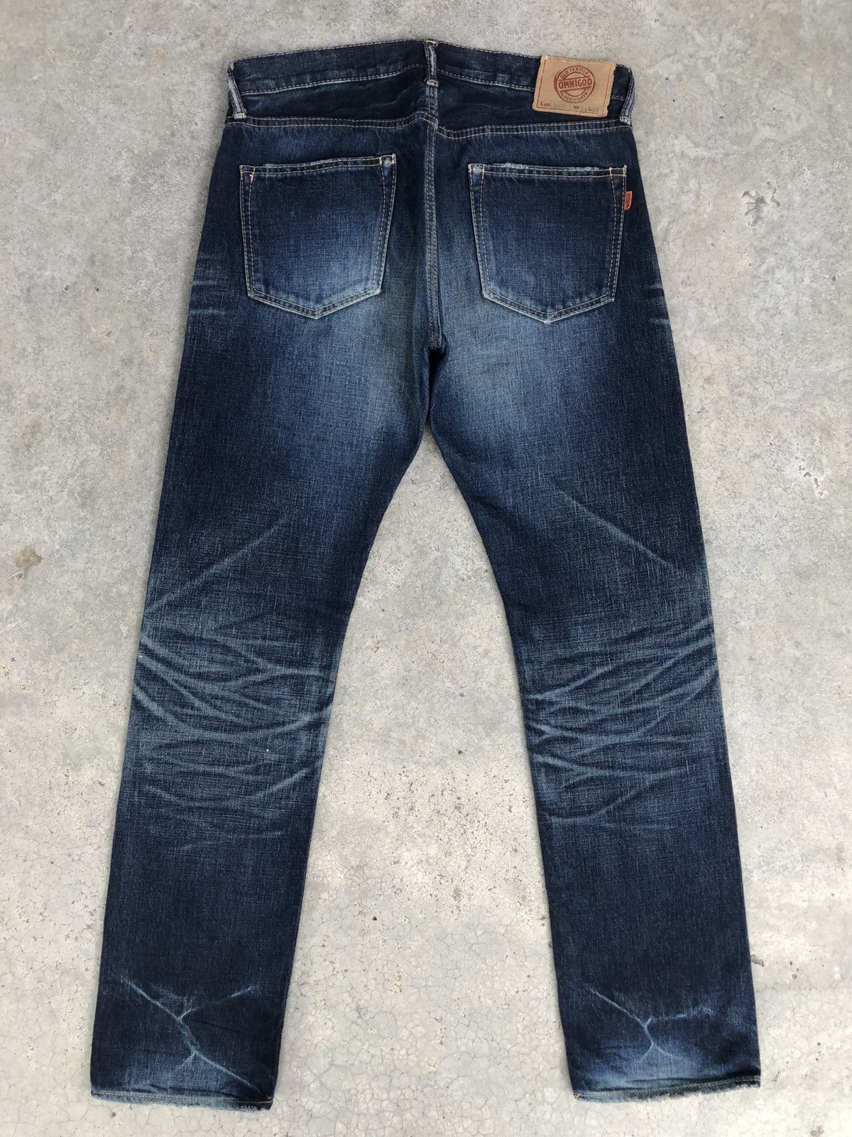 OMNIGOD Japanese OMNIGOD 50053 Distressed Jeans Selvedge Jeans Size US 32 / EU 48 - 2 Thumbnail