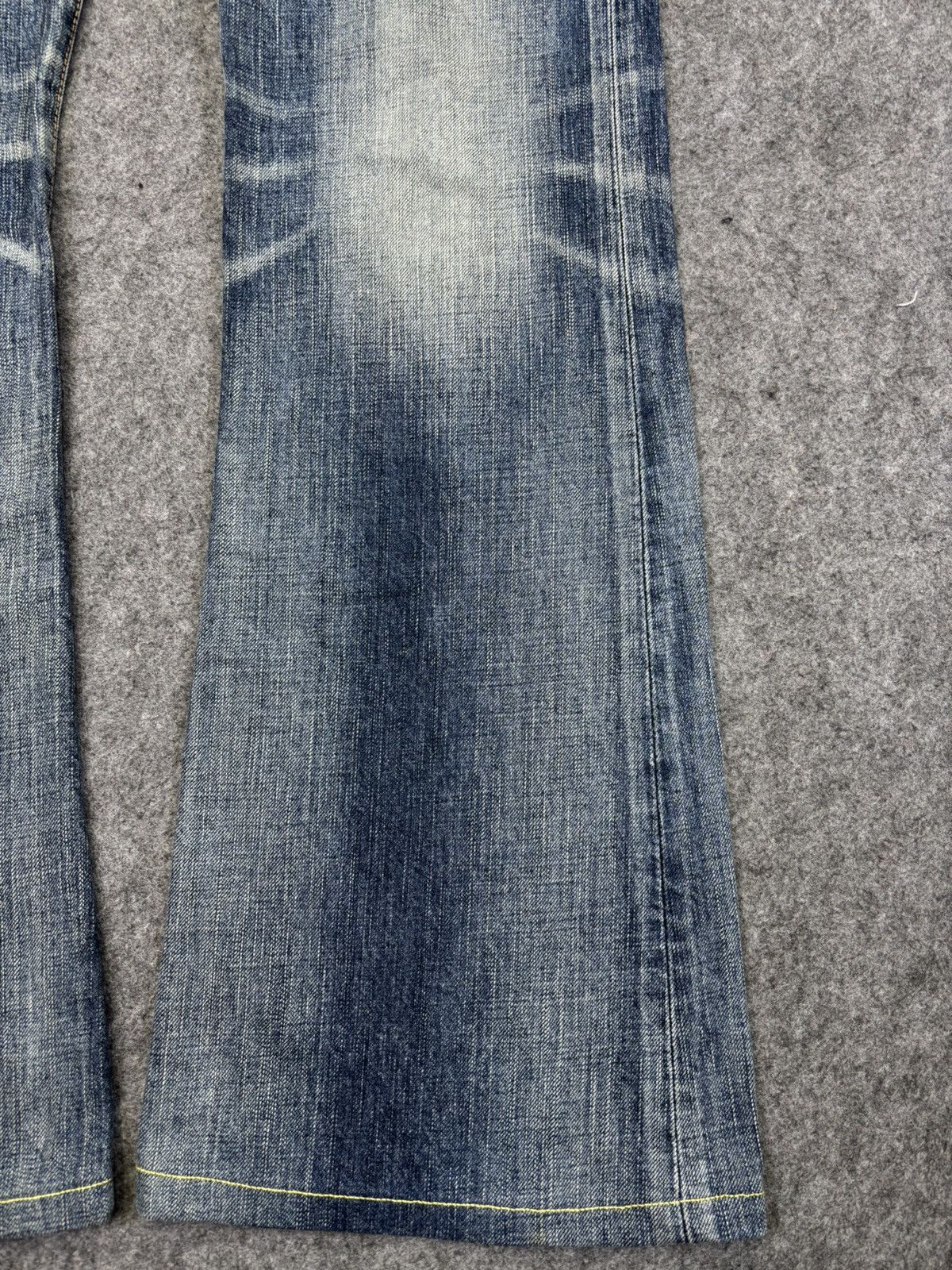 Edwin Flare💥90s Style Edwin Flare Distressed Denim F867 Size 32" / US 10 / IT 46 - 5 Thumbnail