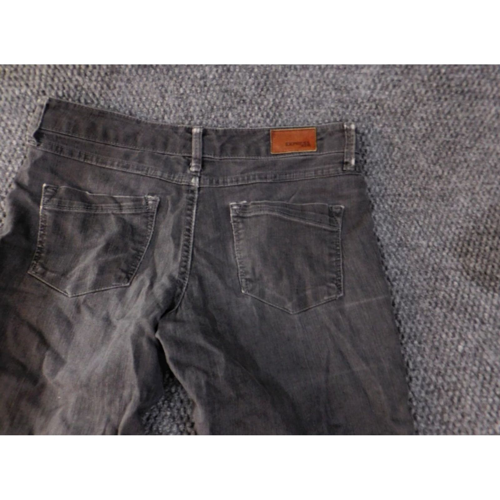 Express express jeans size 2 womens gray denim skinny ankle Size 26" / US 2 / IT 38 - 6 Thumbnail
