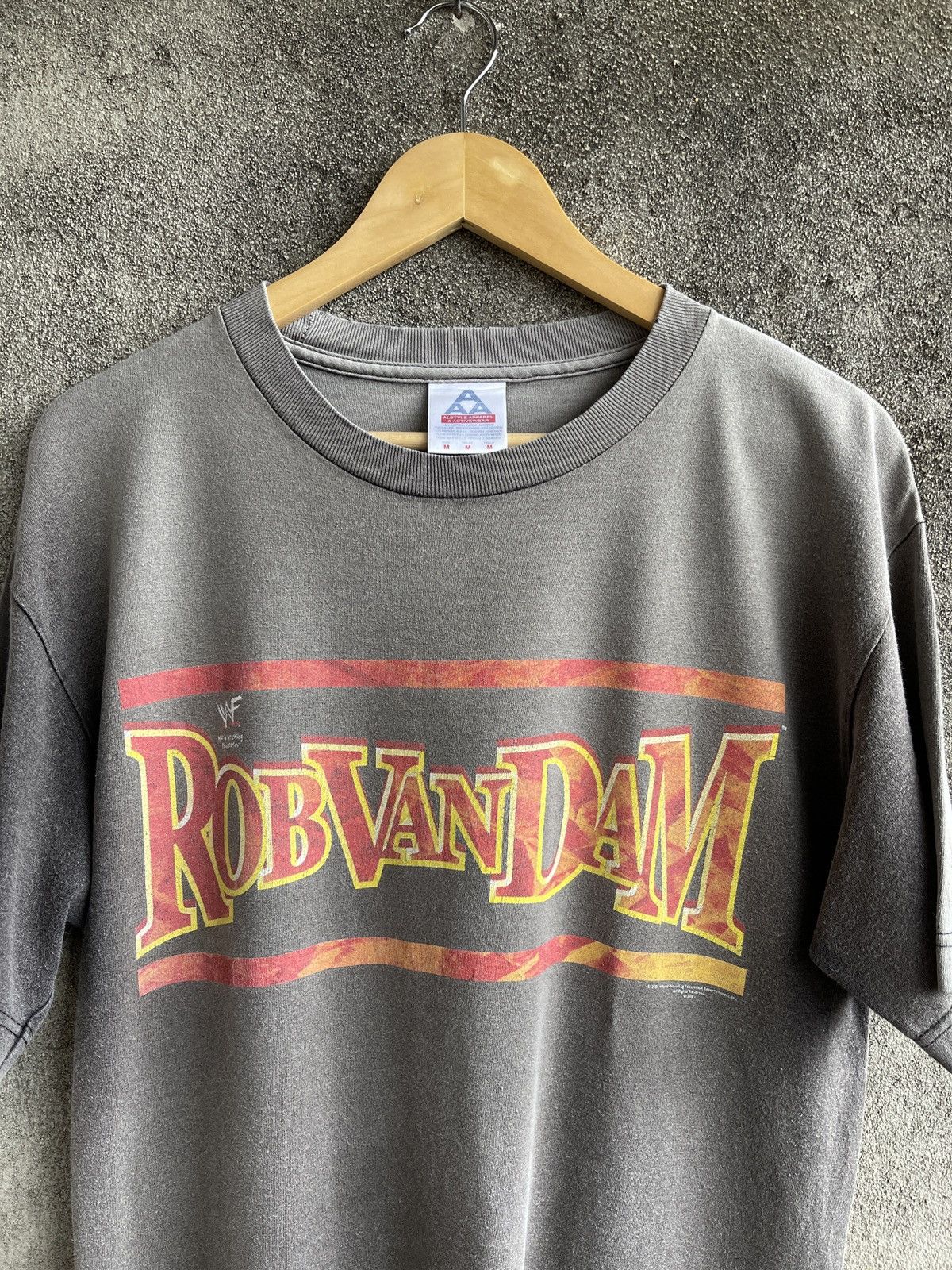 Vintage SUN FADED🔥Rare🔥Vintage WWF Rob Van Dam T Shirt Size US M / EU 48-50 / 2 - 3 Thumbnail