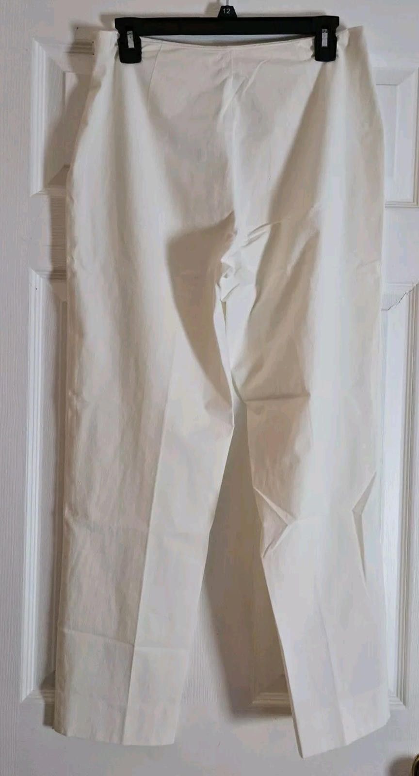 Other Leggiadro Womens Slacks Dress Pants All White Size 12 Pleate Size 34" / US 12 / IT 48 - 3 Thumbnail
