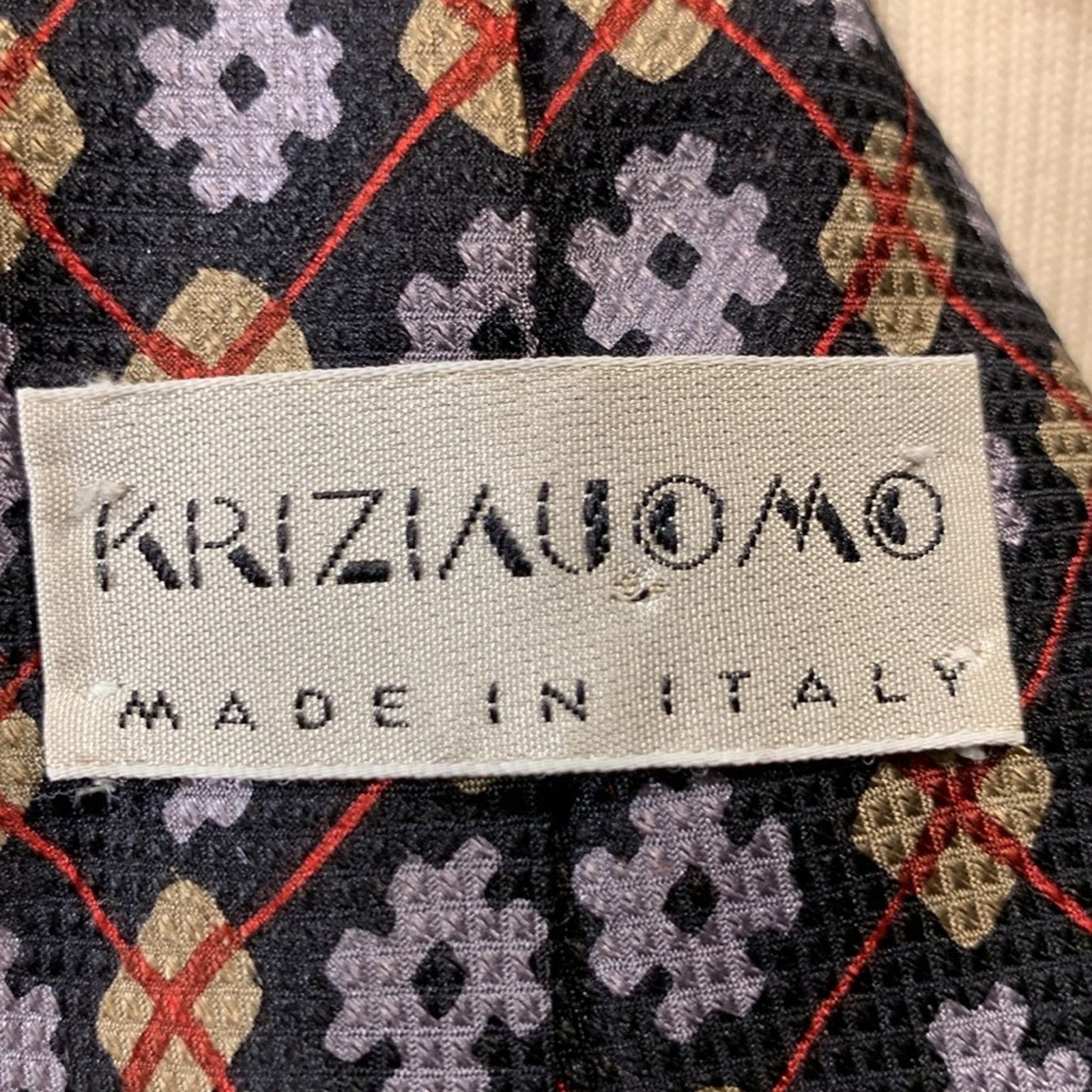Krizia Krizia Krizia Uomo italian printed silk necktie Size ONE SIZE - 5 Thumbnail