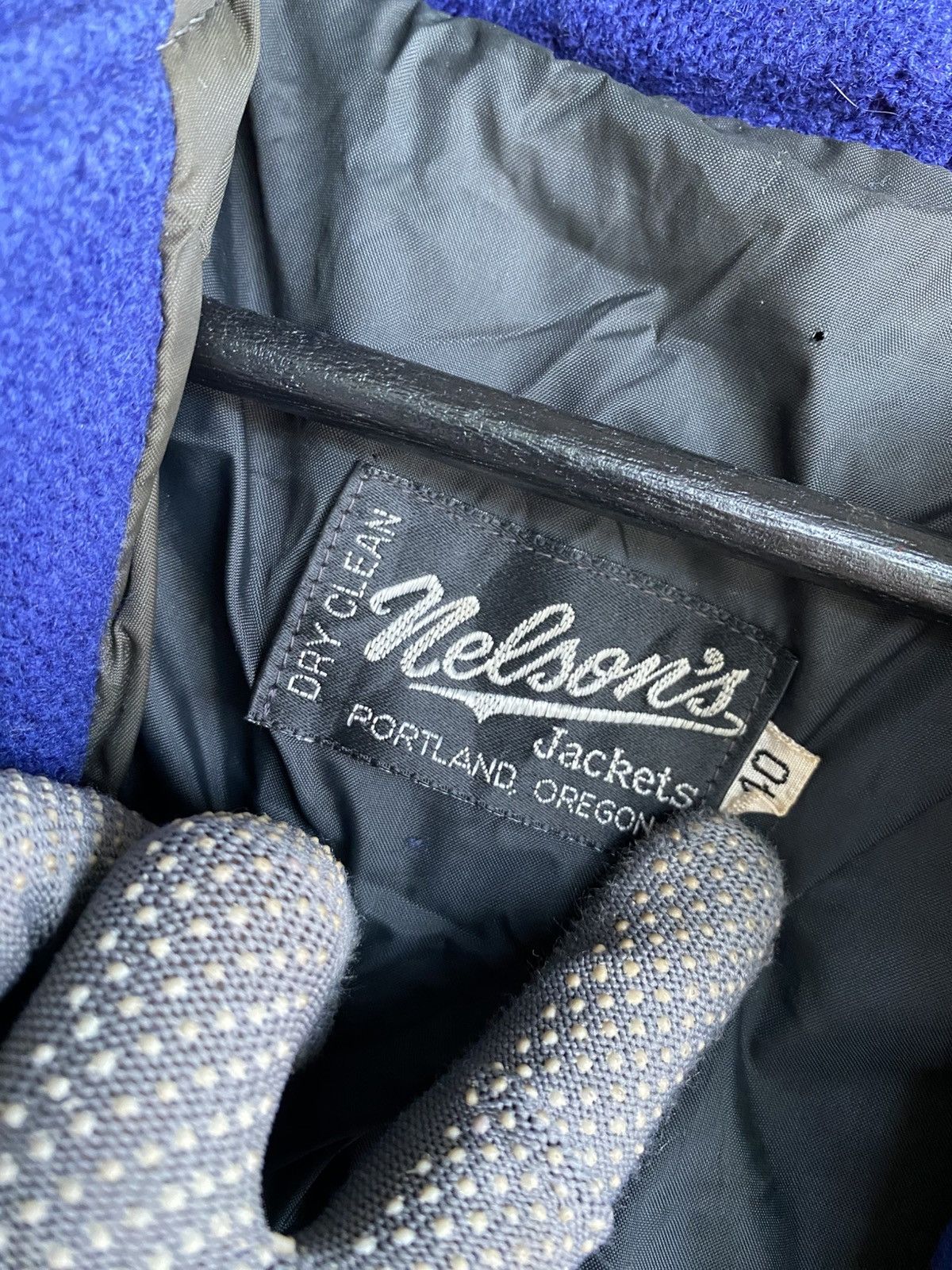 Vintage Vintage Nelson’s Varsity Jacket “Alicia” Blue Yellow Wool Size US S / EU 44-46 / 1 - 11 Thumbnail