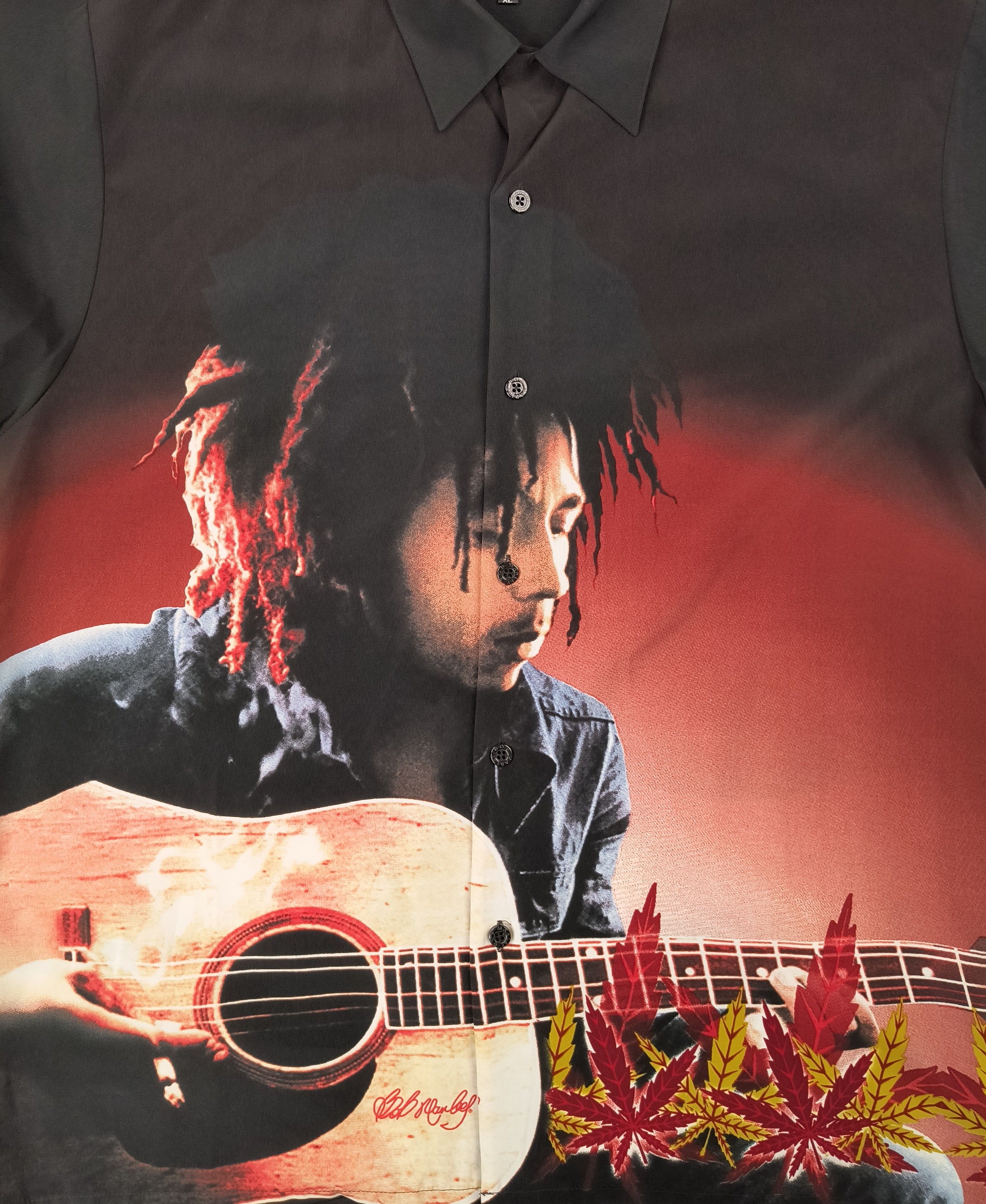 Bob Marley Vintage Bob Marley song of freedom 90s button up shirt Size US XL / EU 56 / 4 - 1 Thumbnail