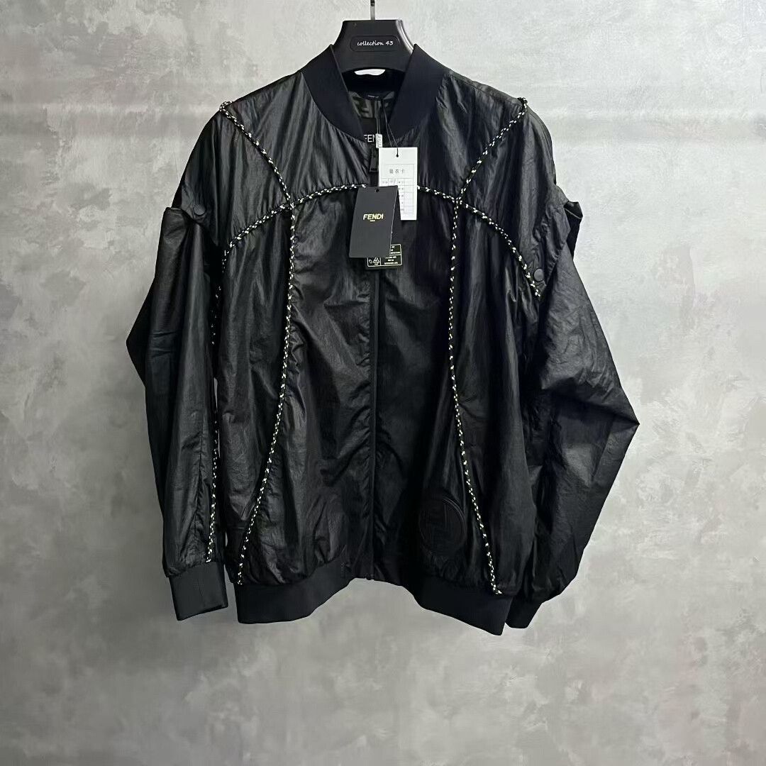 Fendi black detachable sleeve jacket from fendi Size US M / EU 48-50 / 2 - 1 Thumbnail