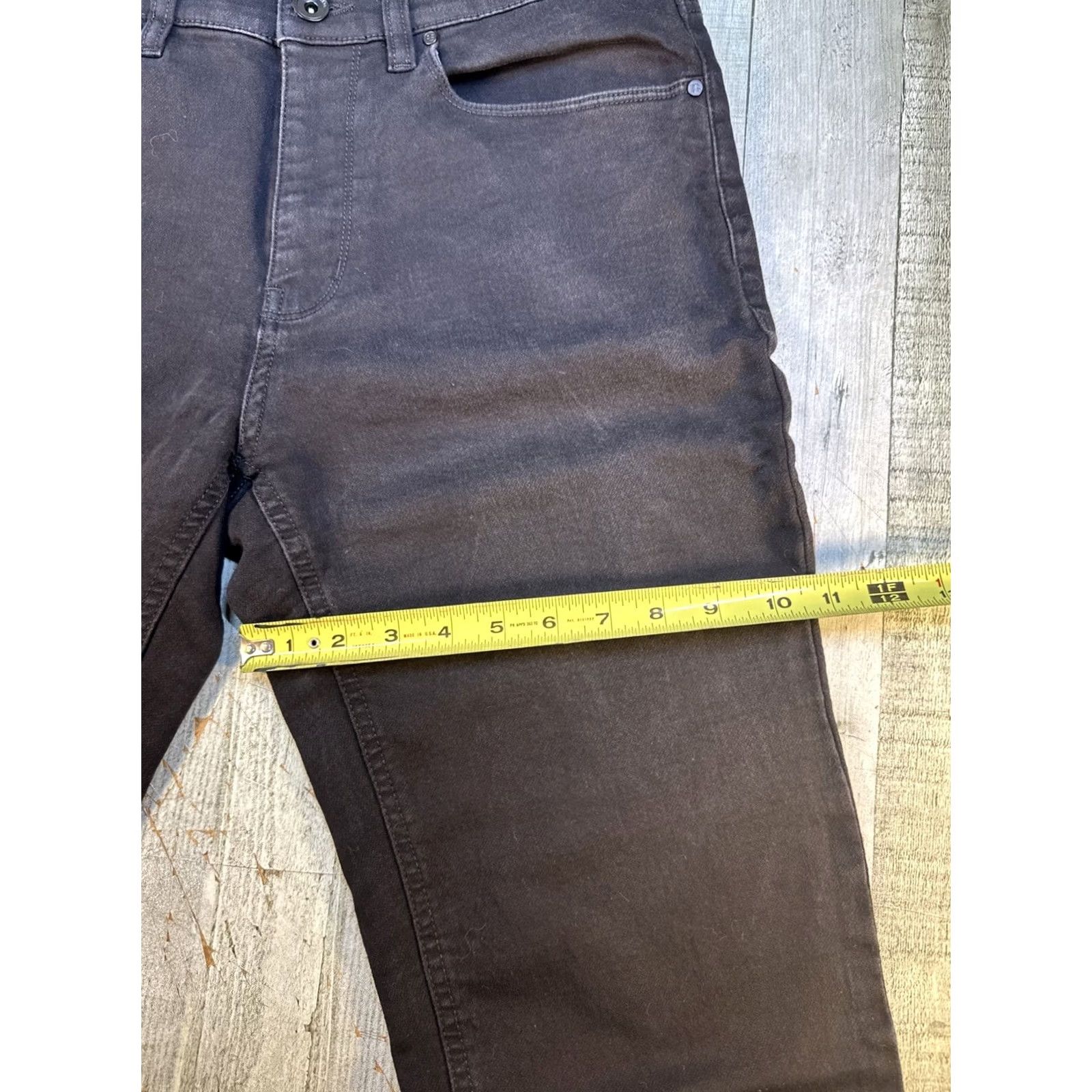 Perry Ellis Perry Ellis Men Pants Chino Black 33x32 Regular Stretch Inseam 32 Mens Size US 33 - 3 Thumbnail