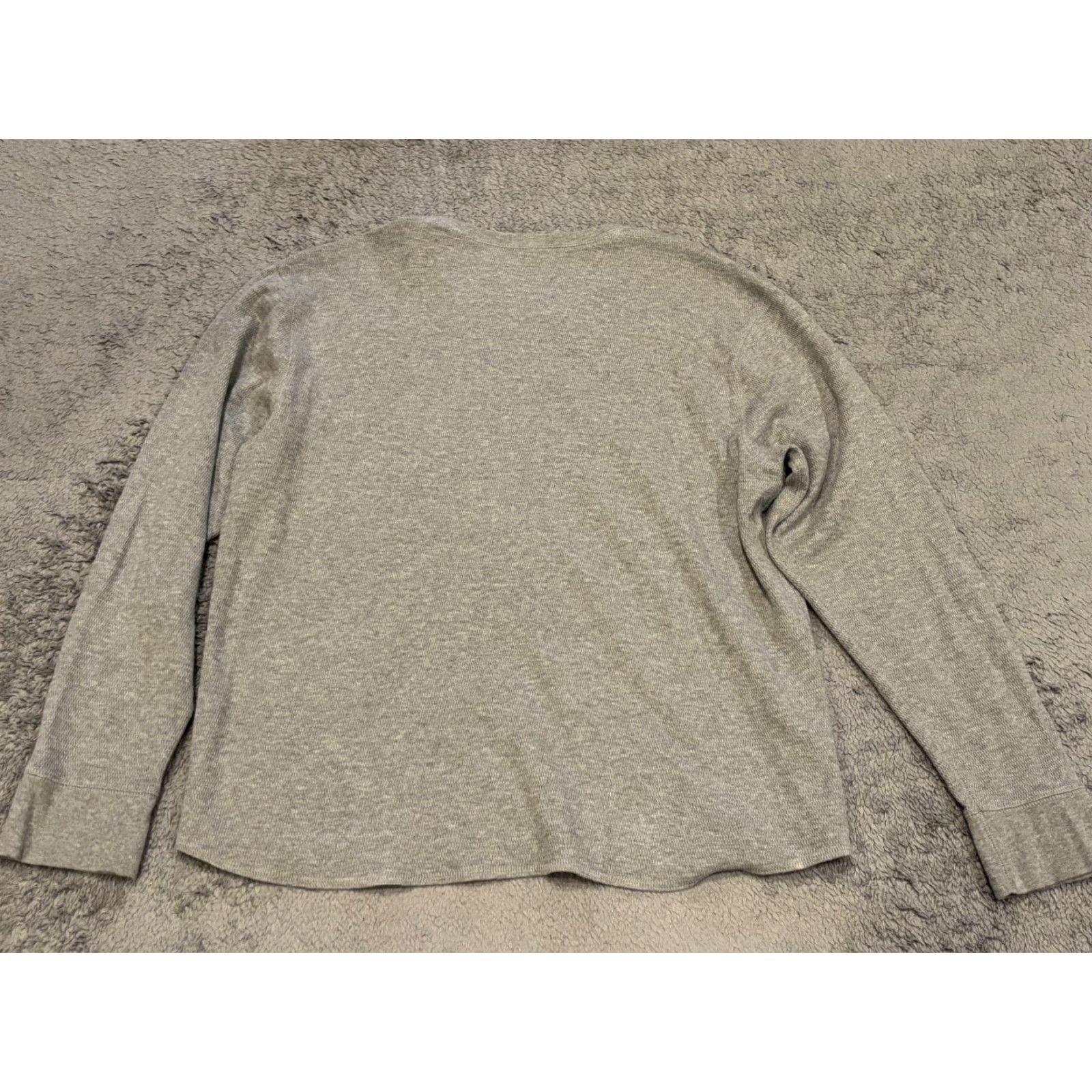Gap VINTAGE GAP Thermal Shirt Mens 2XL Gray Long Sleeve Knit Pullover Athletic Fit Size US XXL / EU 58 / 5 - 6 Thumbnail
