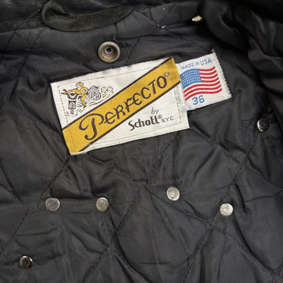 Schott Vintage 90s Schott 618 double riders studded leather jacket Size US S / EU 44-46 / 1 - 10 Thumbnail