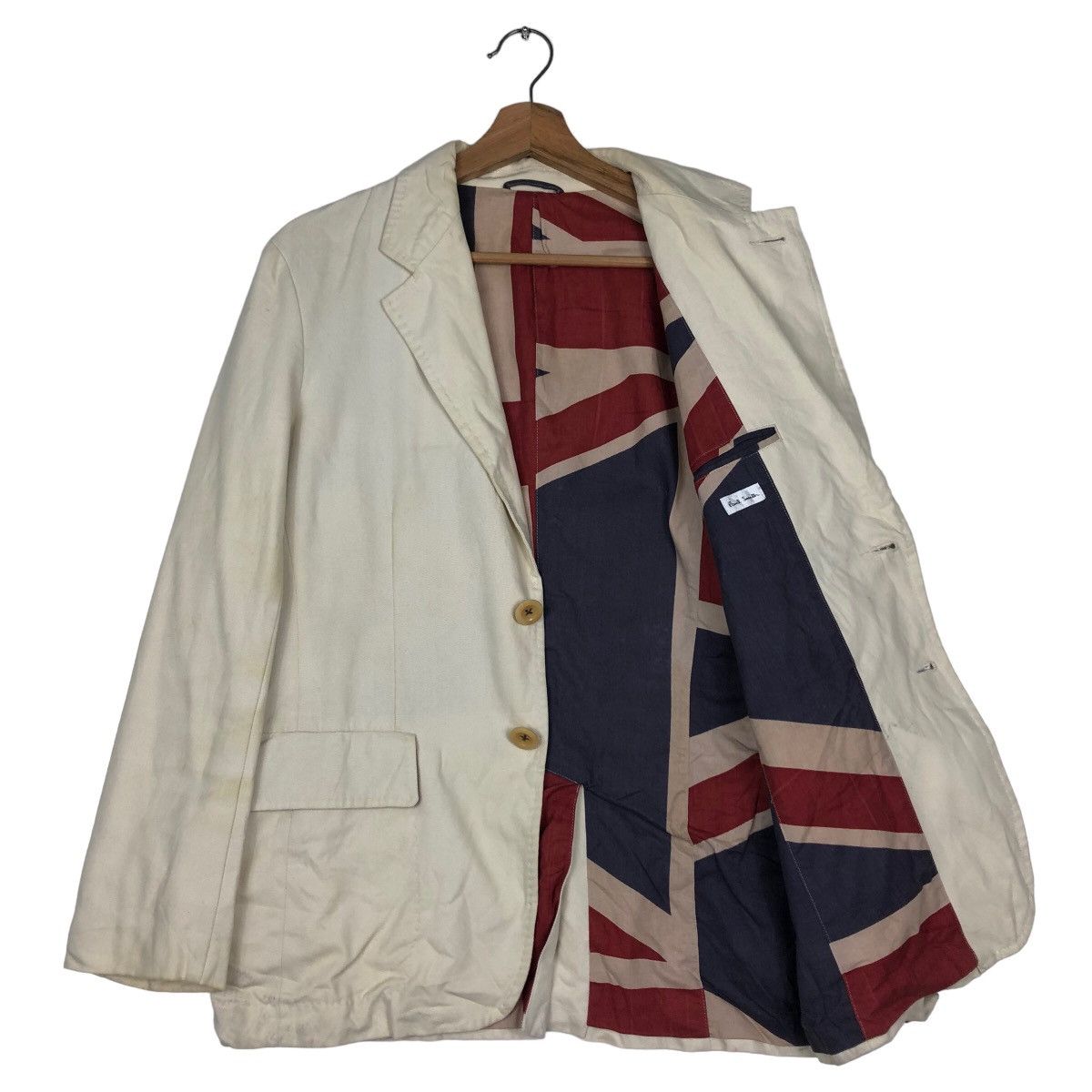 Japanese Brand 🔥Vintage Chore Jacket Paul Smith Big Flag United Kingdom Size US S / EU 44-46 / 1 - 1 Thumbnail