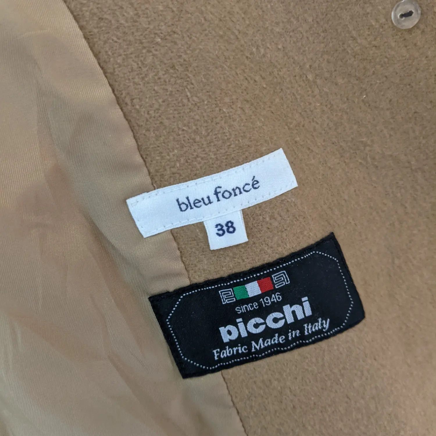 Japanese Brand PICHHI Blue Fonce Italian Wool Jacket Size XS / US 0-2 / IT 36-38 - 8 Thumbnail