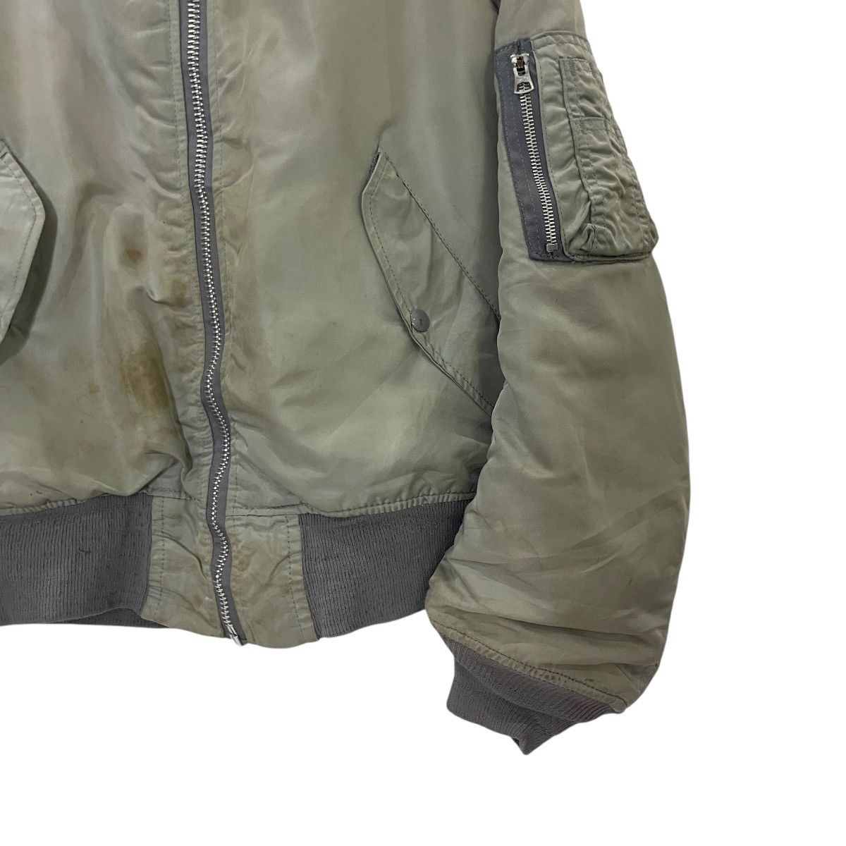 Alpha Industries Made In Usa‼️Vintage 90s Alpha Industries Bomber Jacket Size US L / EU 52-54 / 3 - 4 Thumbnail