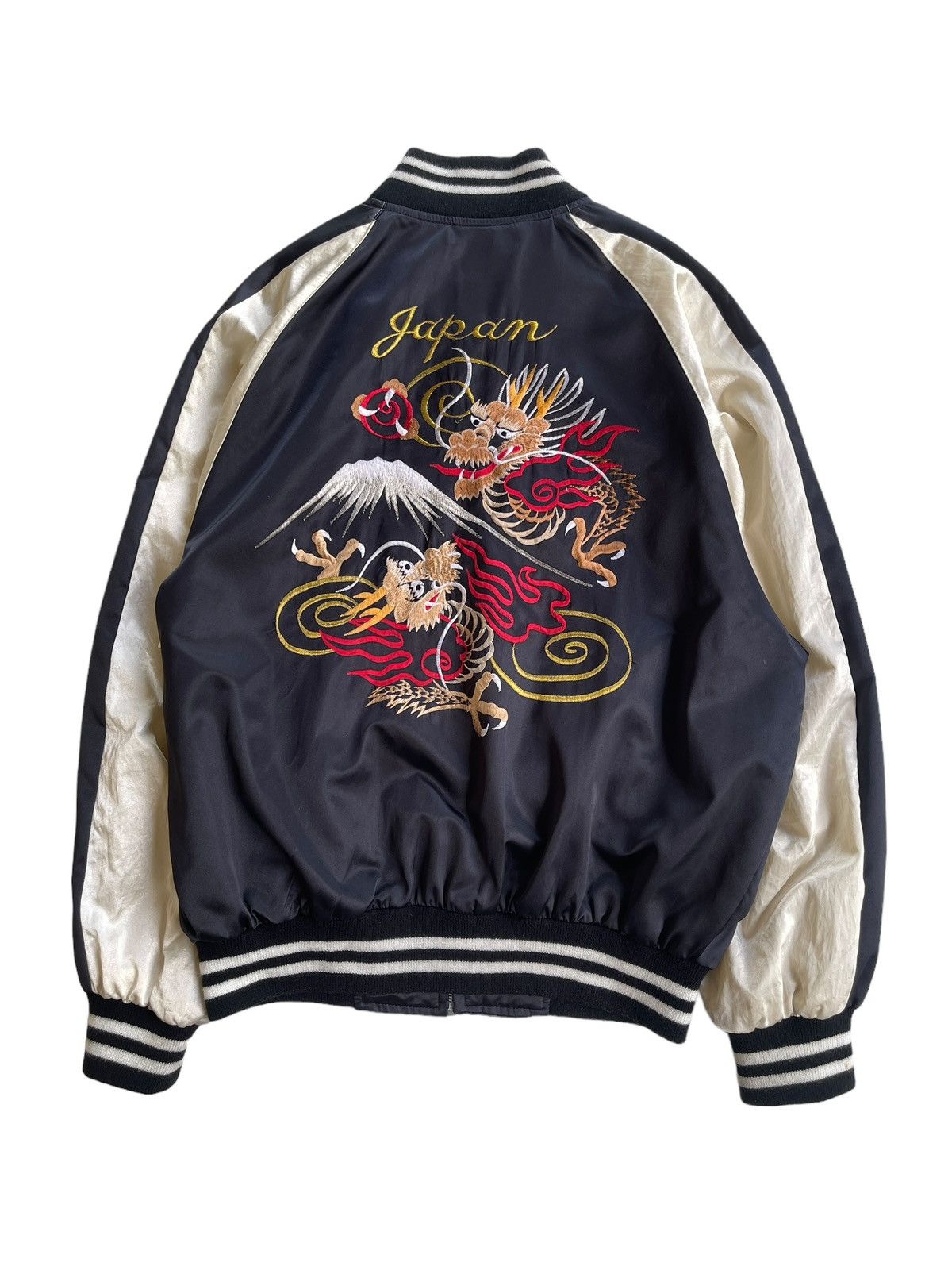 Japanese Brand Vintage Sukajan Souvenir Satin Jacket Made in Japan Size US L / EU 52-54 / 3 - 4 Thumbnail