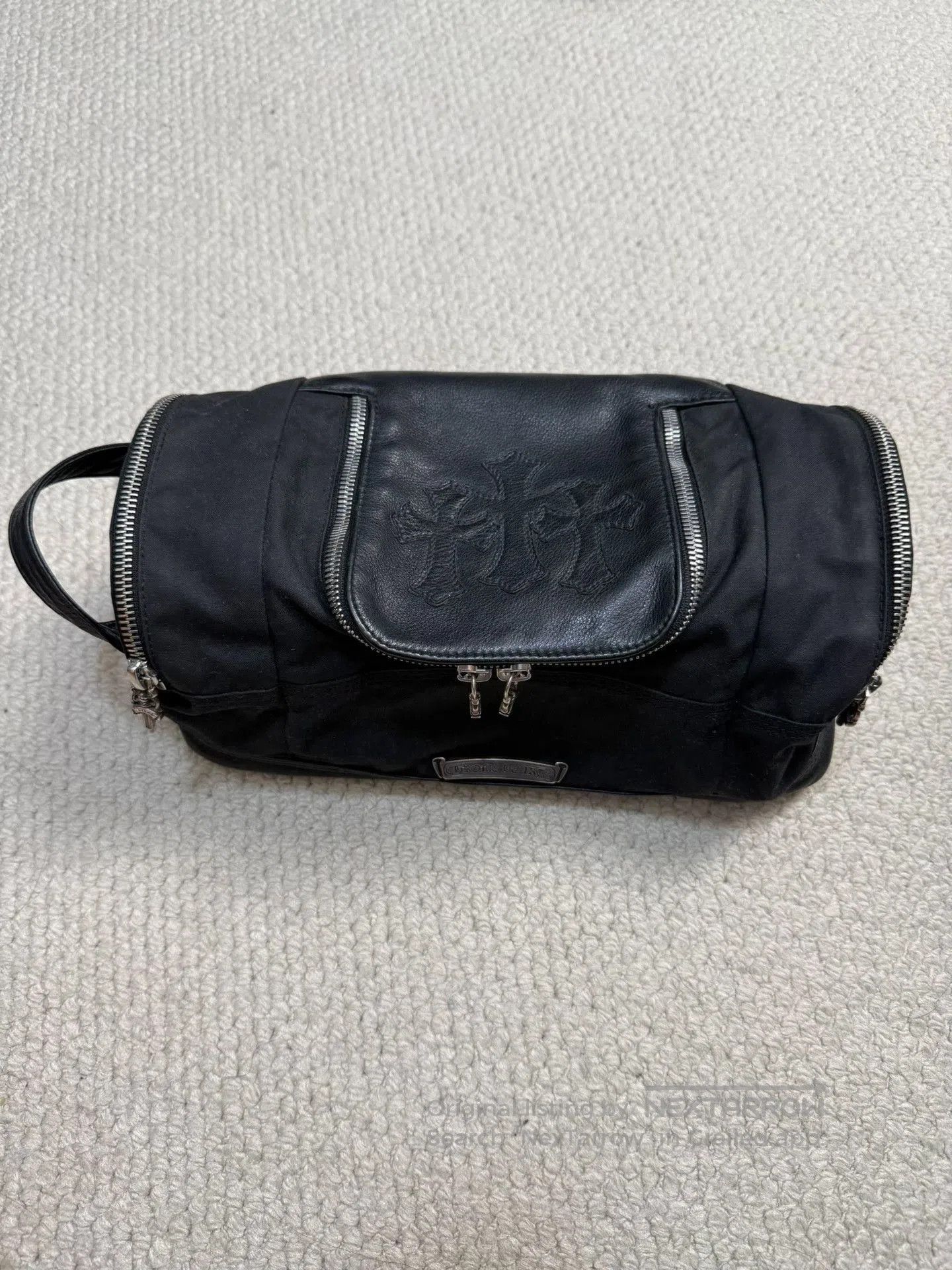 Chrome Hearts Chrome Hearts Cross Leather Wash Bag. Size ONE SIZE - 2 Thumbnail
