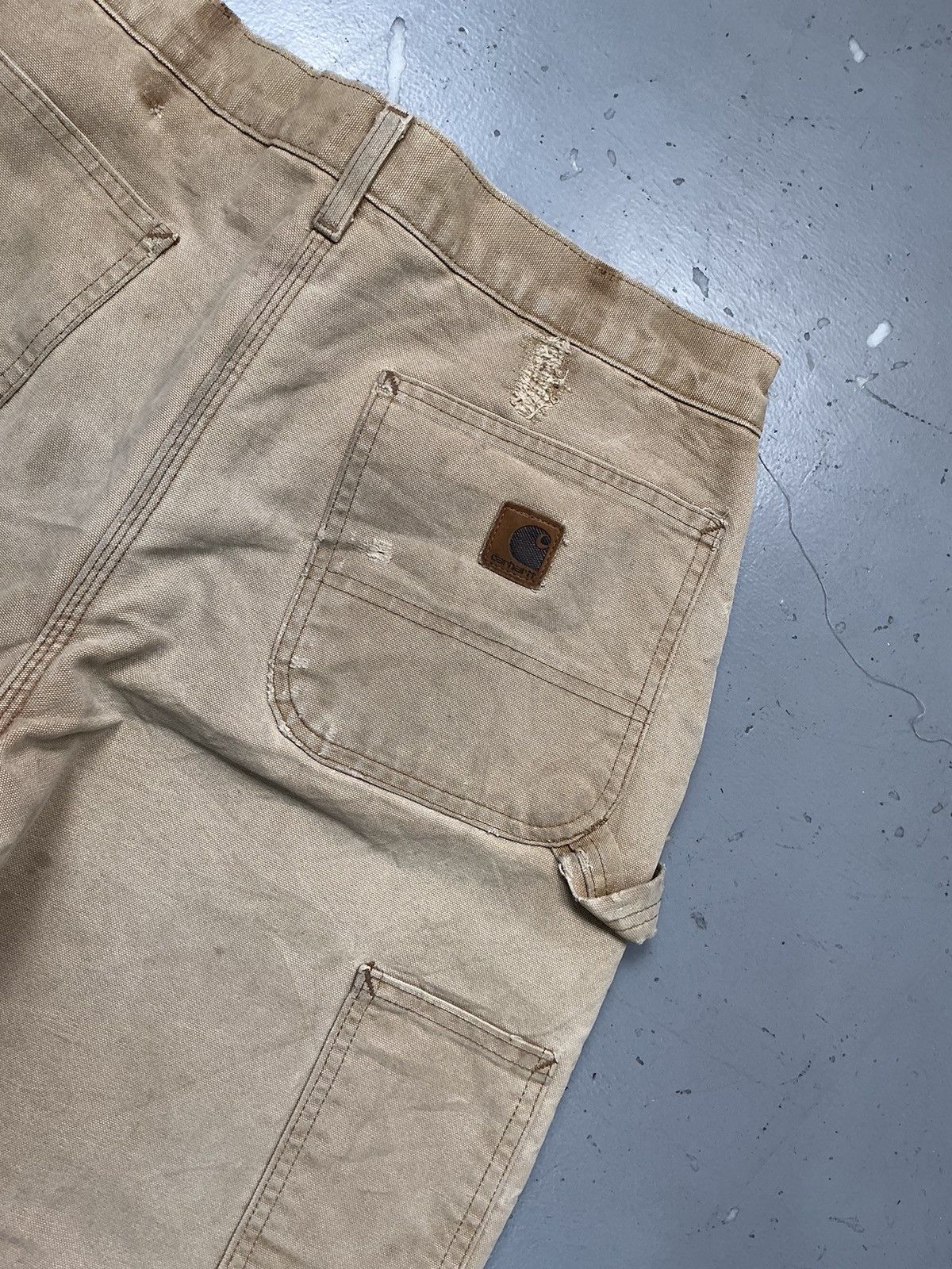 Carhartt Vintage sunfade Carhartt blanket line double knee denim Size US 34 / EU 50 - 15 Thumbnail