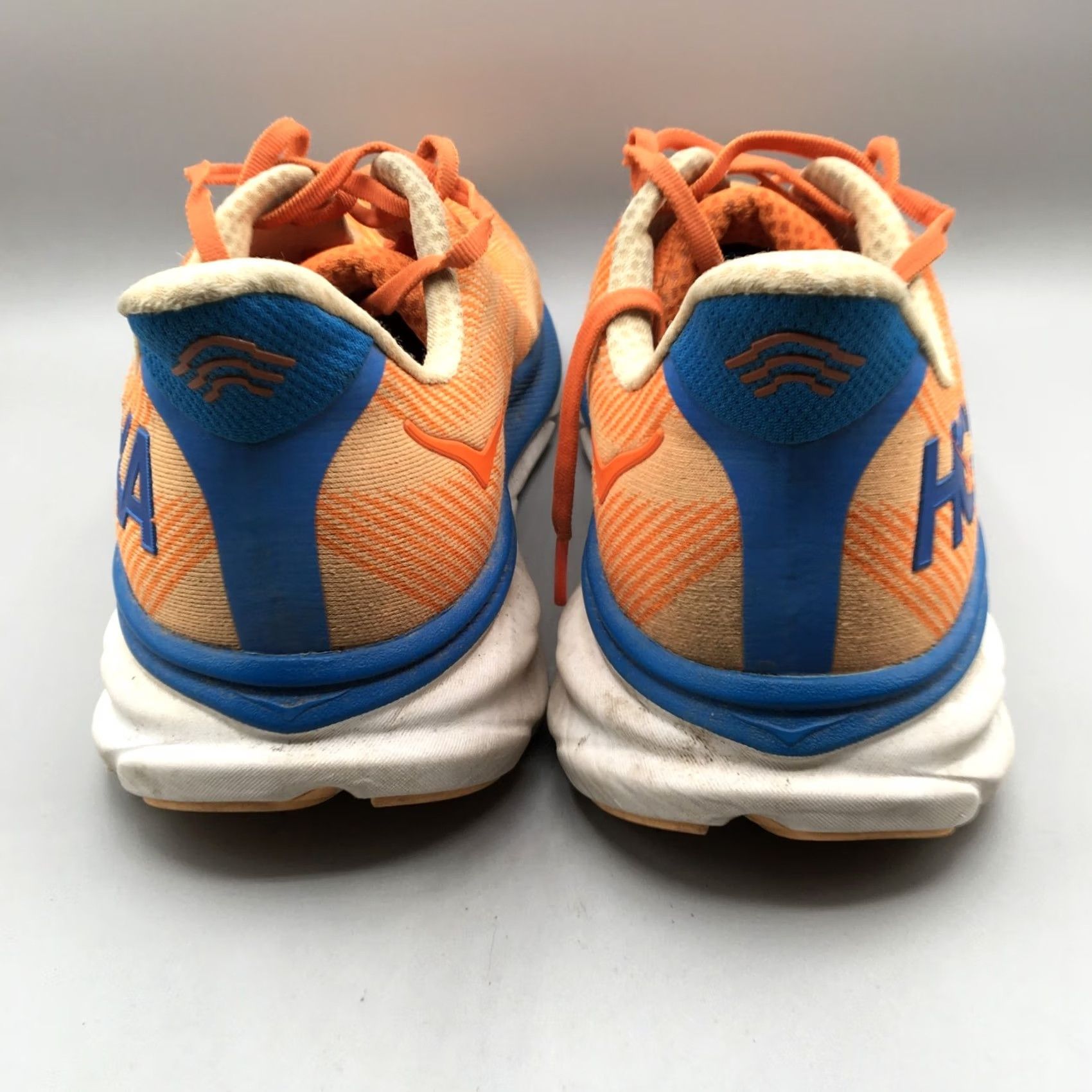 Vintage Hoka One One Clifton 9 Mens 12 Orange Comfort Run Walk Shoes Sneaker Athletic Casual Summer Fall Spring D Mens Size US 12 / EU 45 - 4 Thumbnail