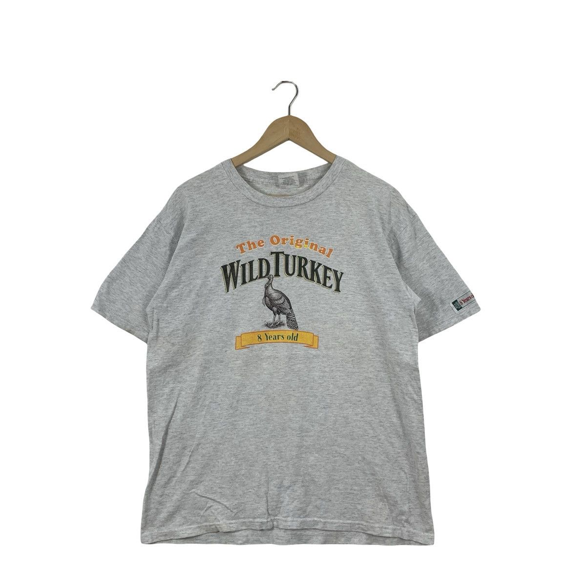 Vintage Vintage WILD TURKEY 8 Years Old Bourbon Promotion Tee Shirt Size US L / EU 52-54 / 3 - 3 Thumbnail
