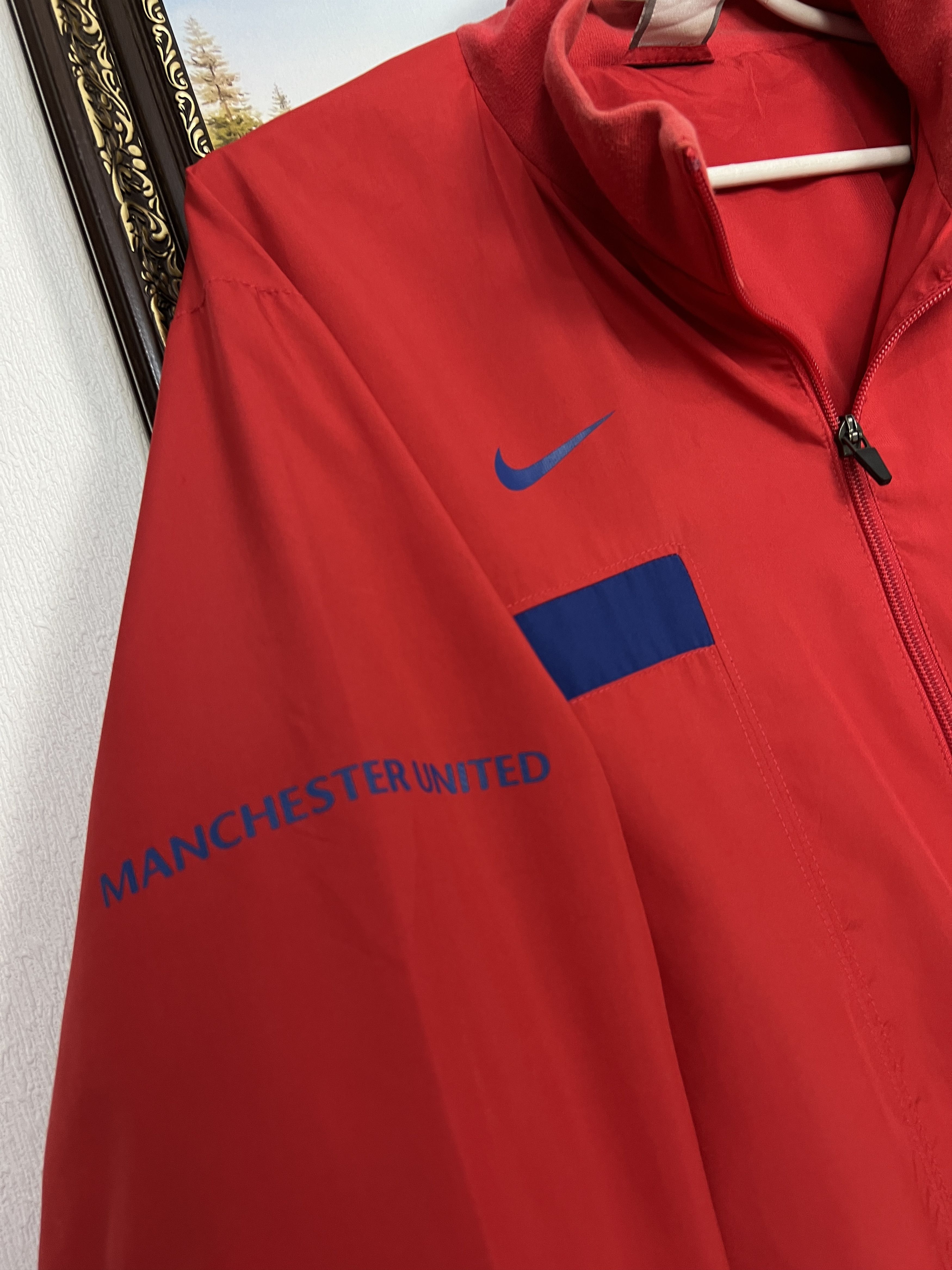 Nike Vintage Manchester United Football Jacket Soccer Track Top Size US L / EU 52-54 / 3 - 4 Thumbnail