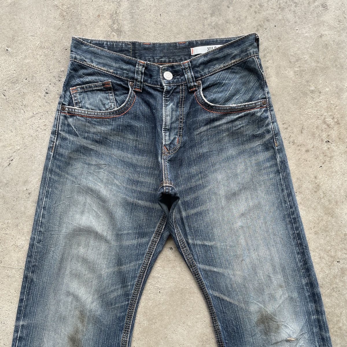 Japanese Brand Vintage Edwin XV-S Faded Distressed Jeans Denim Pants W31 Size US 31 - 4 Thumbnail